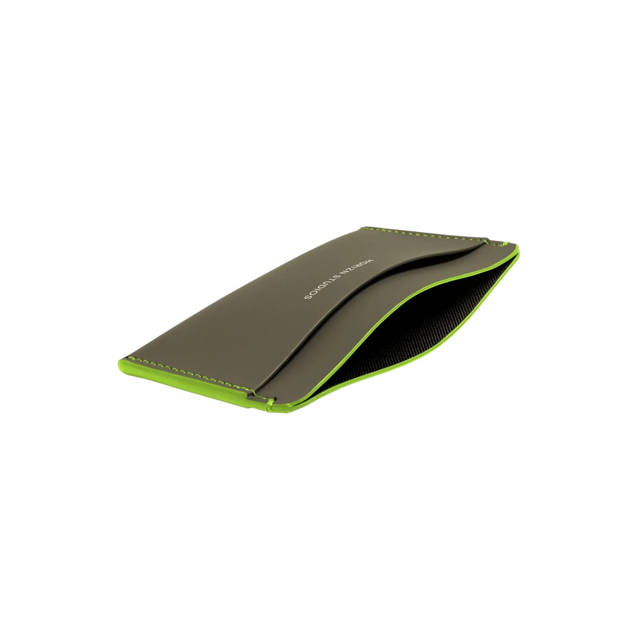 Cardholder / Dark Olive - Neon Green - Image 3
