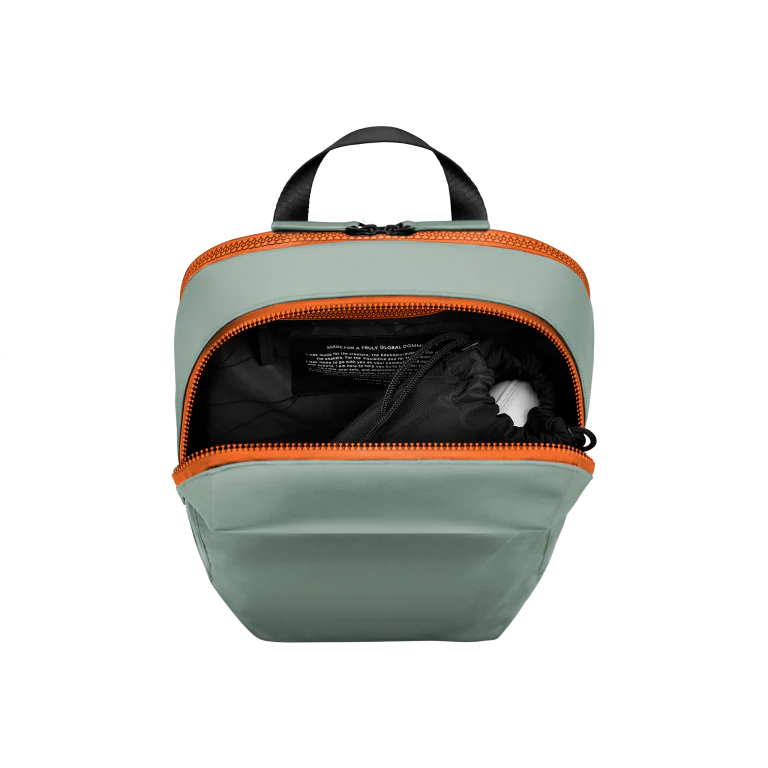 Gion Backpack Sport / Marine Green - Neon Orange / Vegan Hi-Core / Size S - Image 4