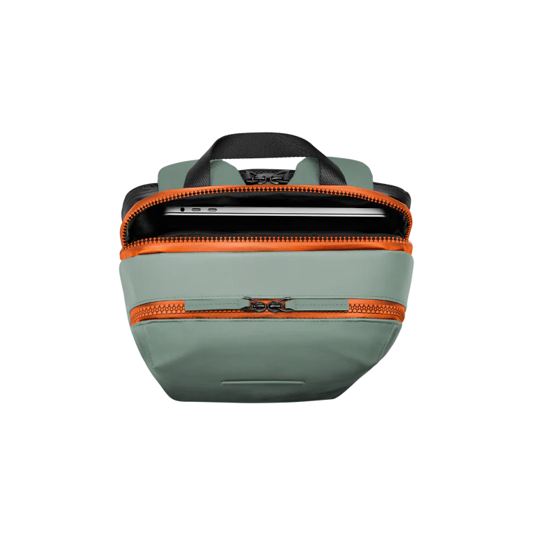 Gion Backpack Sport / Marine Green - Neon Orange / Vegan Hi-Core / Size S - Image 5