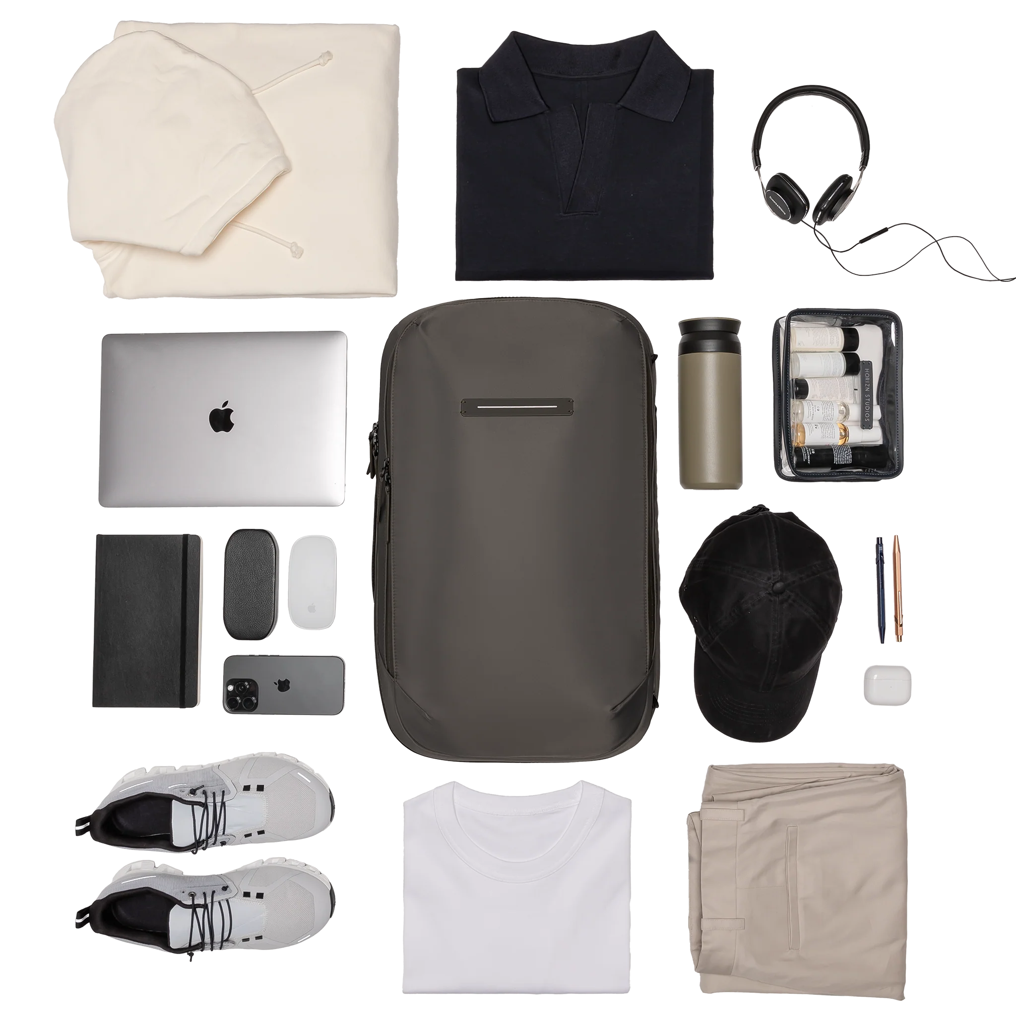 Gion Backpack Travel / Dark Olive / Recycled Nylon - Image 11