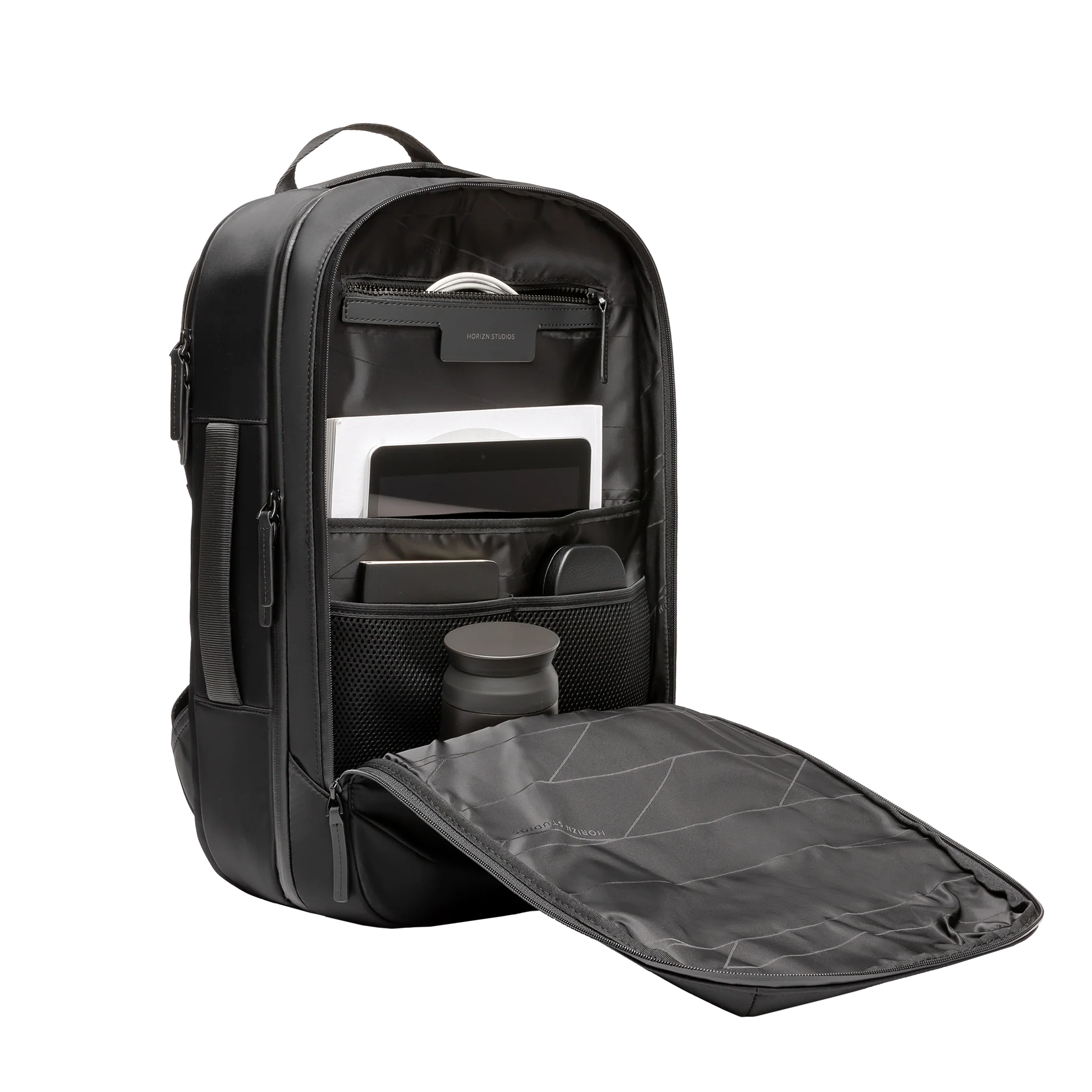 Gion Backpack Travel / All Black / Recycled Nylon - Image 4