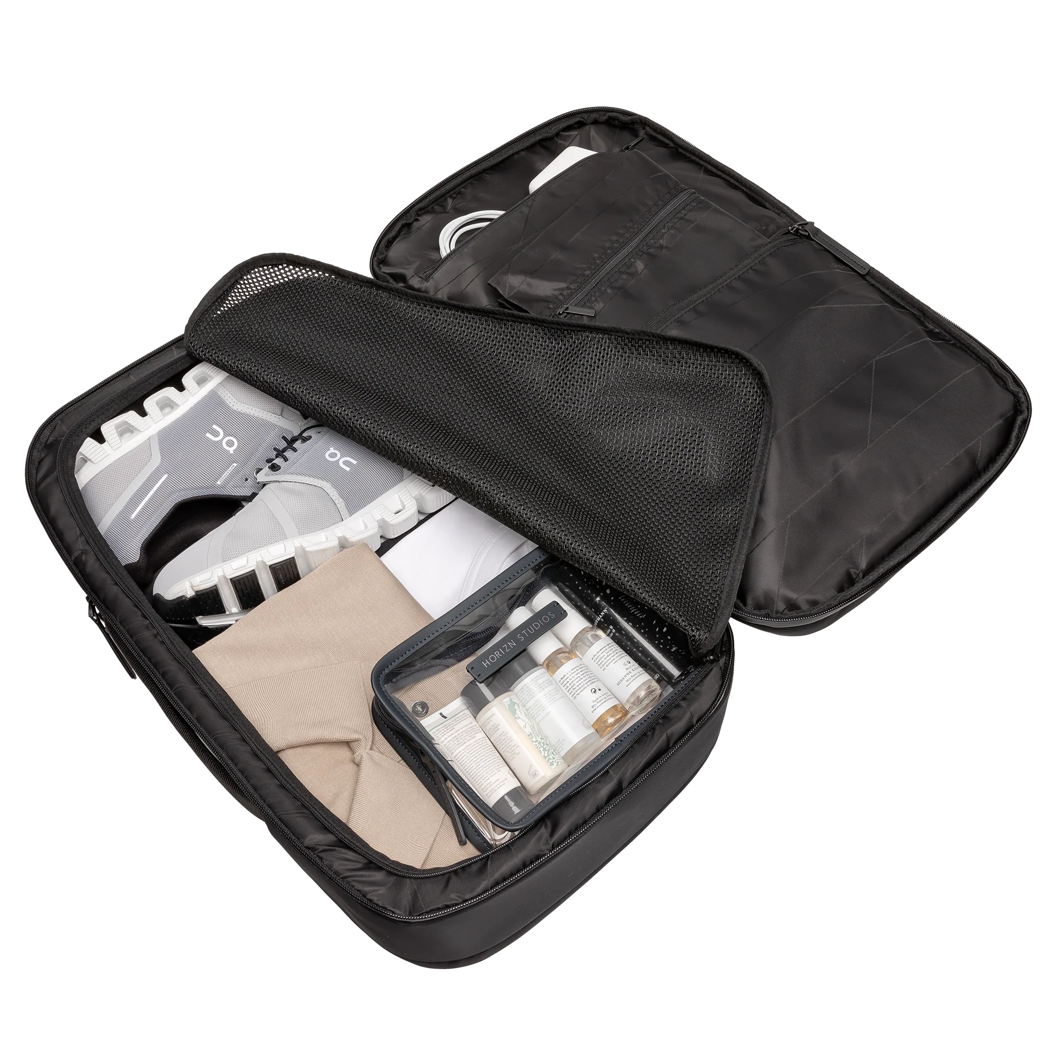 Gion Backpack Travel / All Black / Recycled Nylon - Image 6