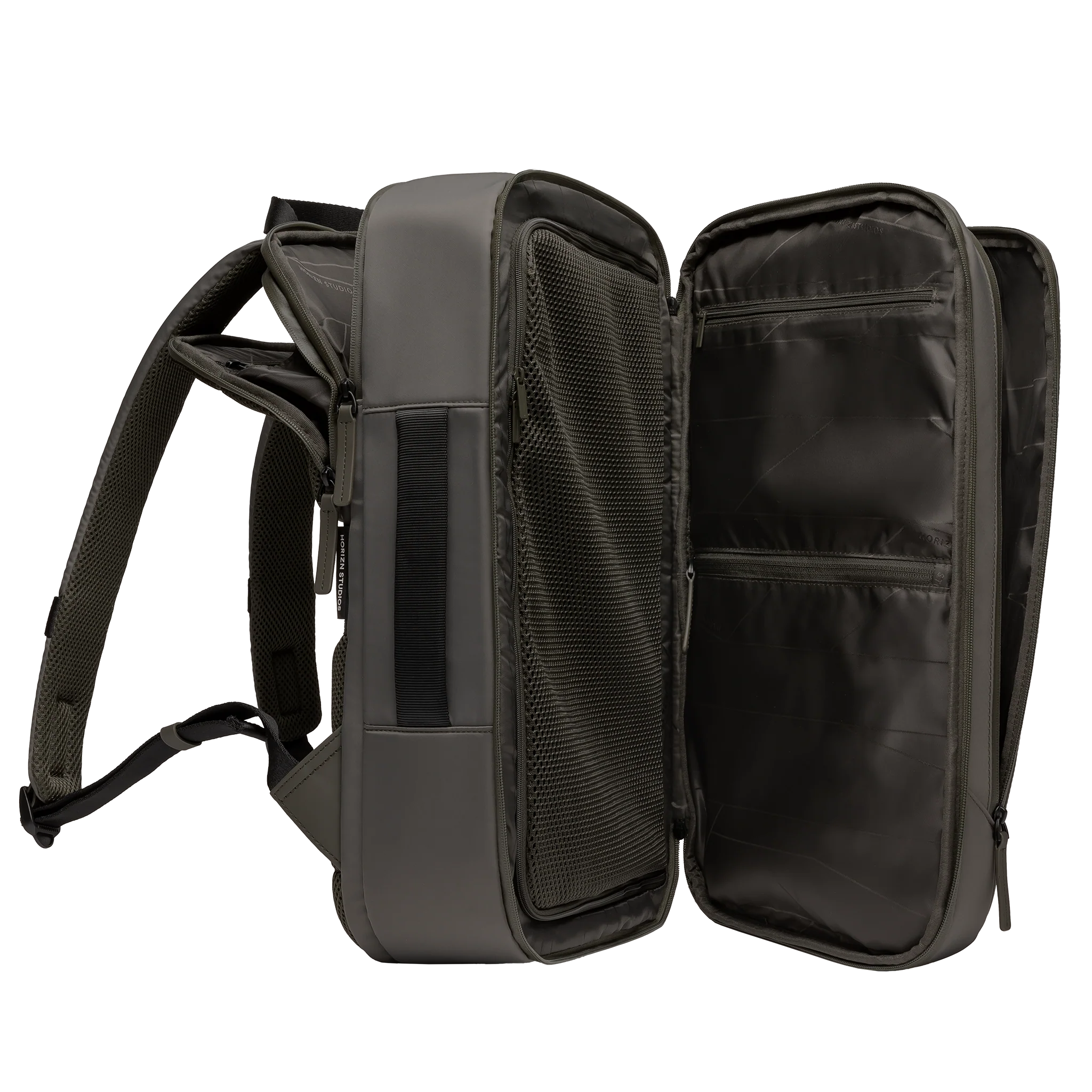 Gion Backpack Travel / Dark Olive / Recycled Nylon - Image 5