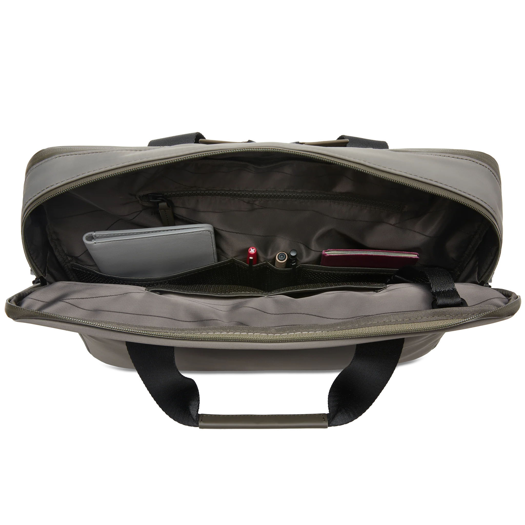 Gion Briefcase / Dark Olive / Recycled Nylon - Image 11