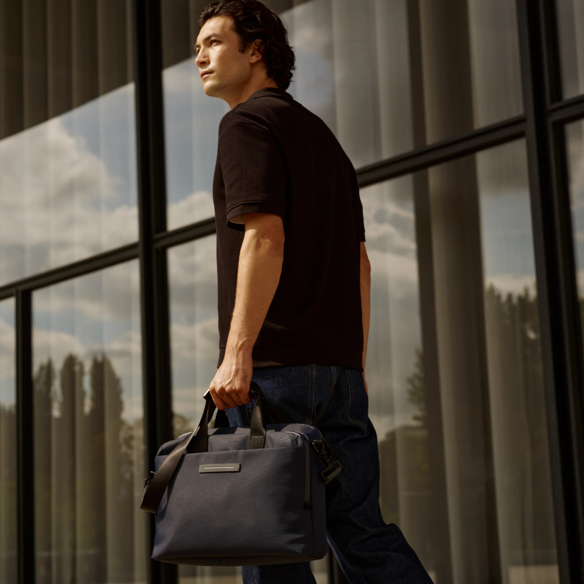 Midtown Briefcase / All Black / High-end Nylon - Image 12
