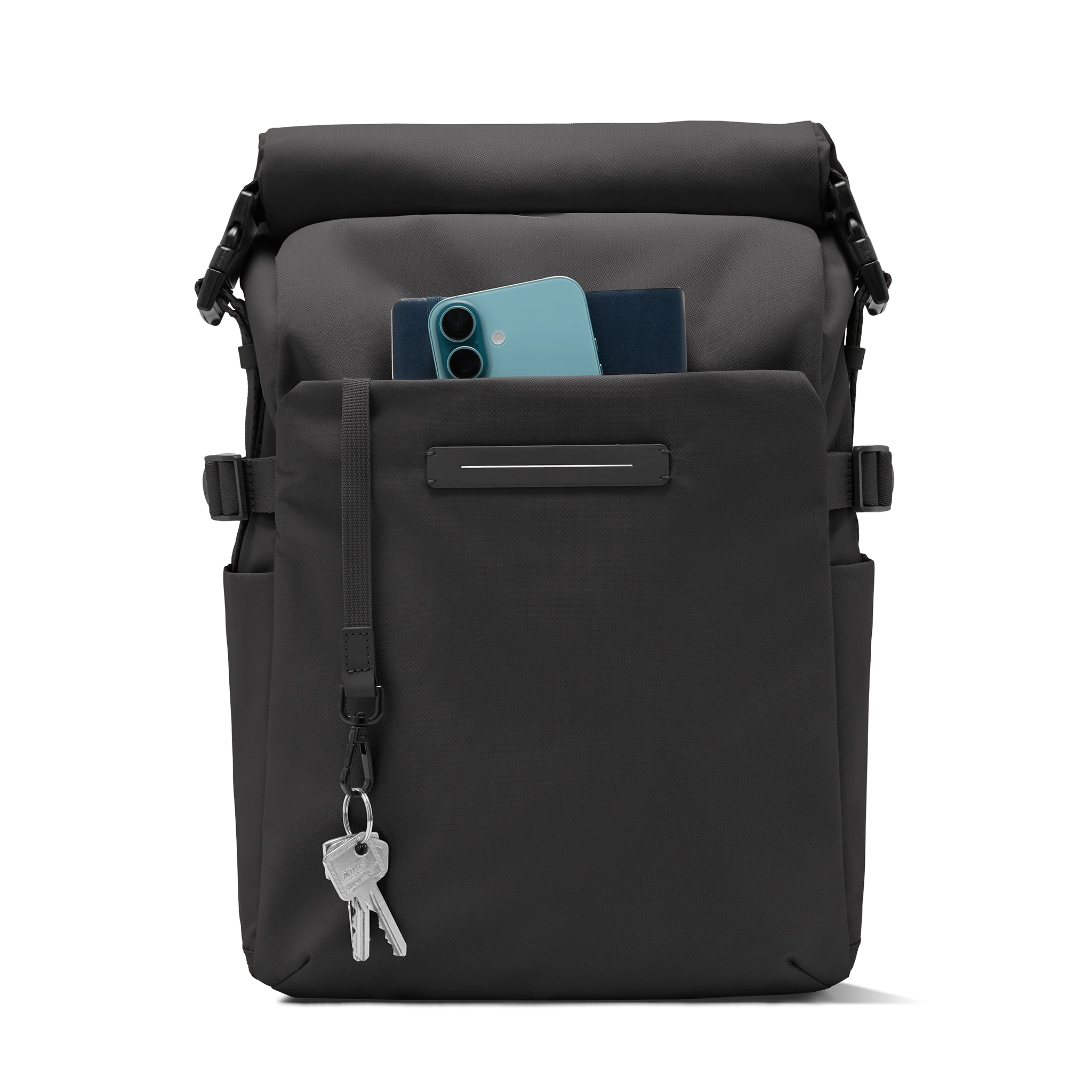 Shibuya Rolltop Backpack / All Black / Recycled Nylon - Image 7