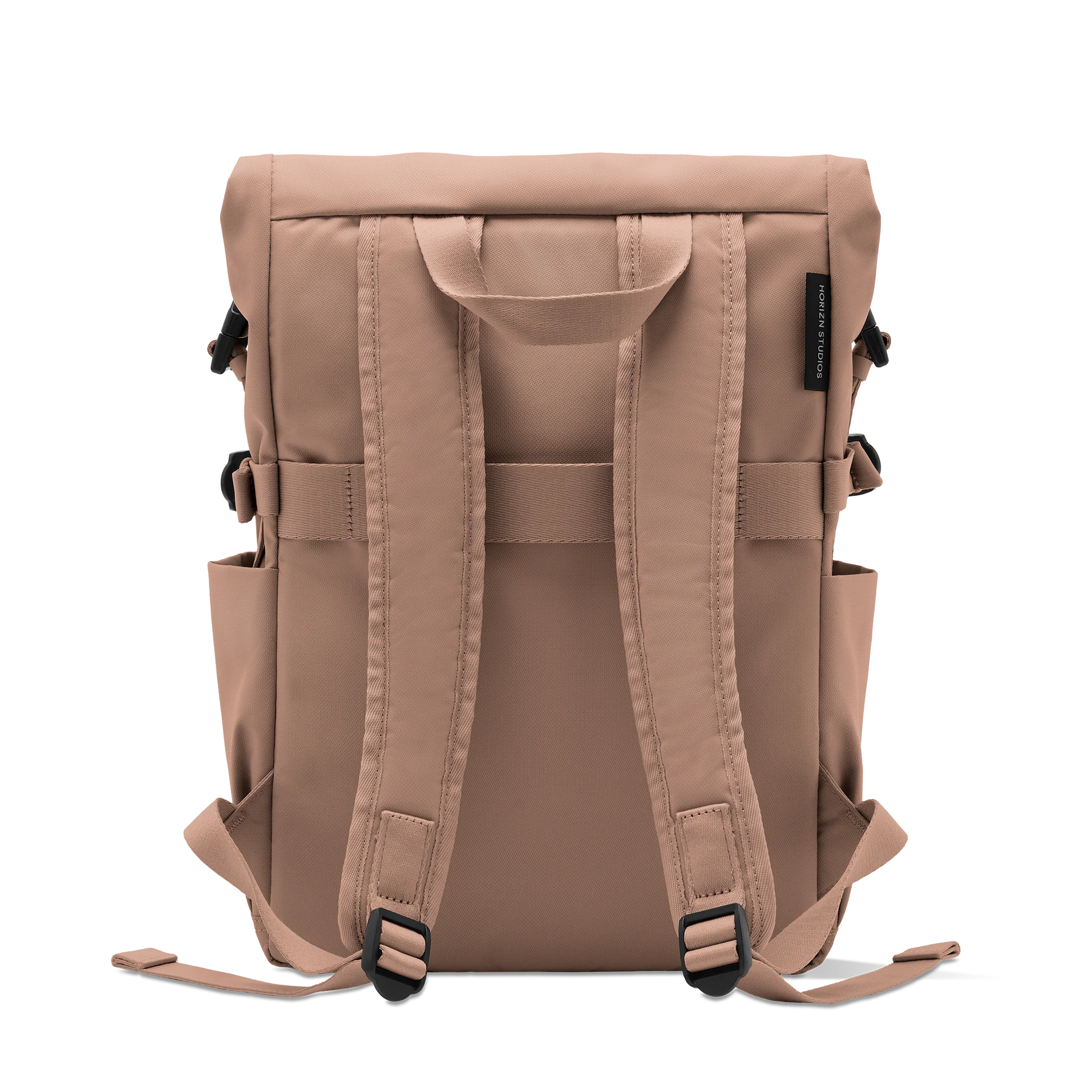Shibuya Rolltop Backpack / Mocha / Recycled Nylon - Image 3