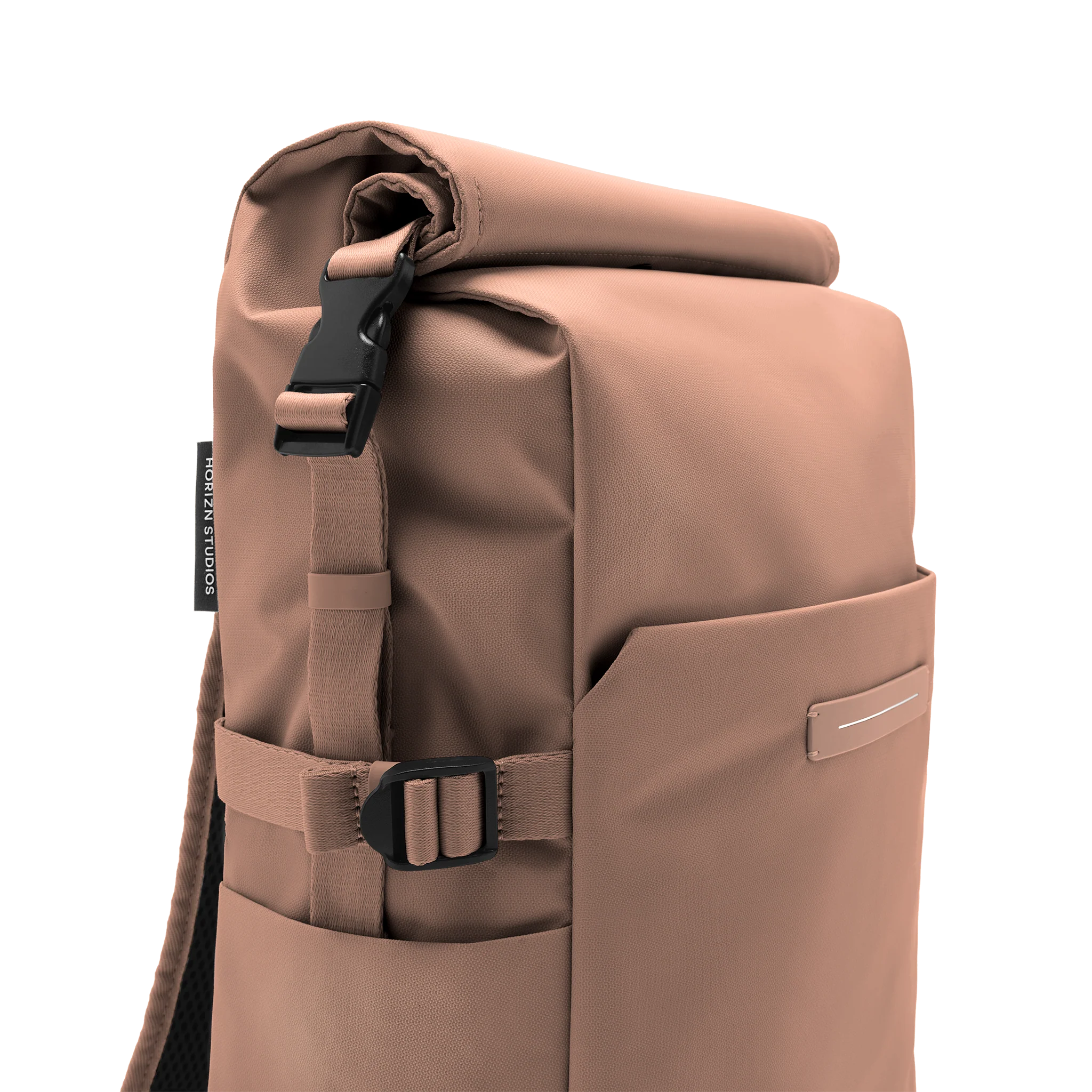 Shibuya Rolltop Backpack / Mocha / Recycled Nylon - Image 6