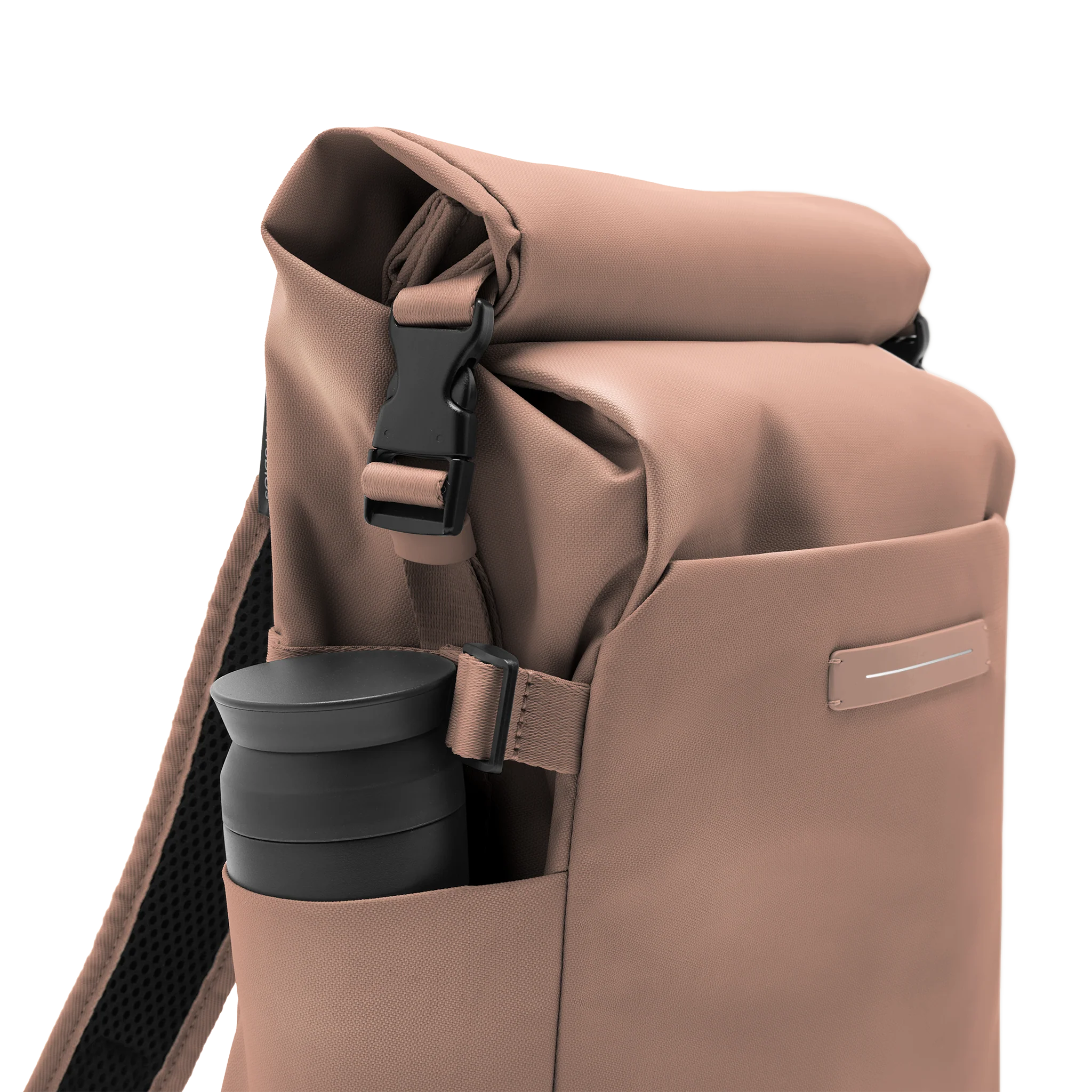 Shibuya Rolltop Backpack / Mocha / Recycled Nylon - Image 8