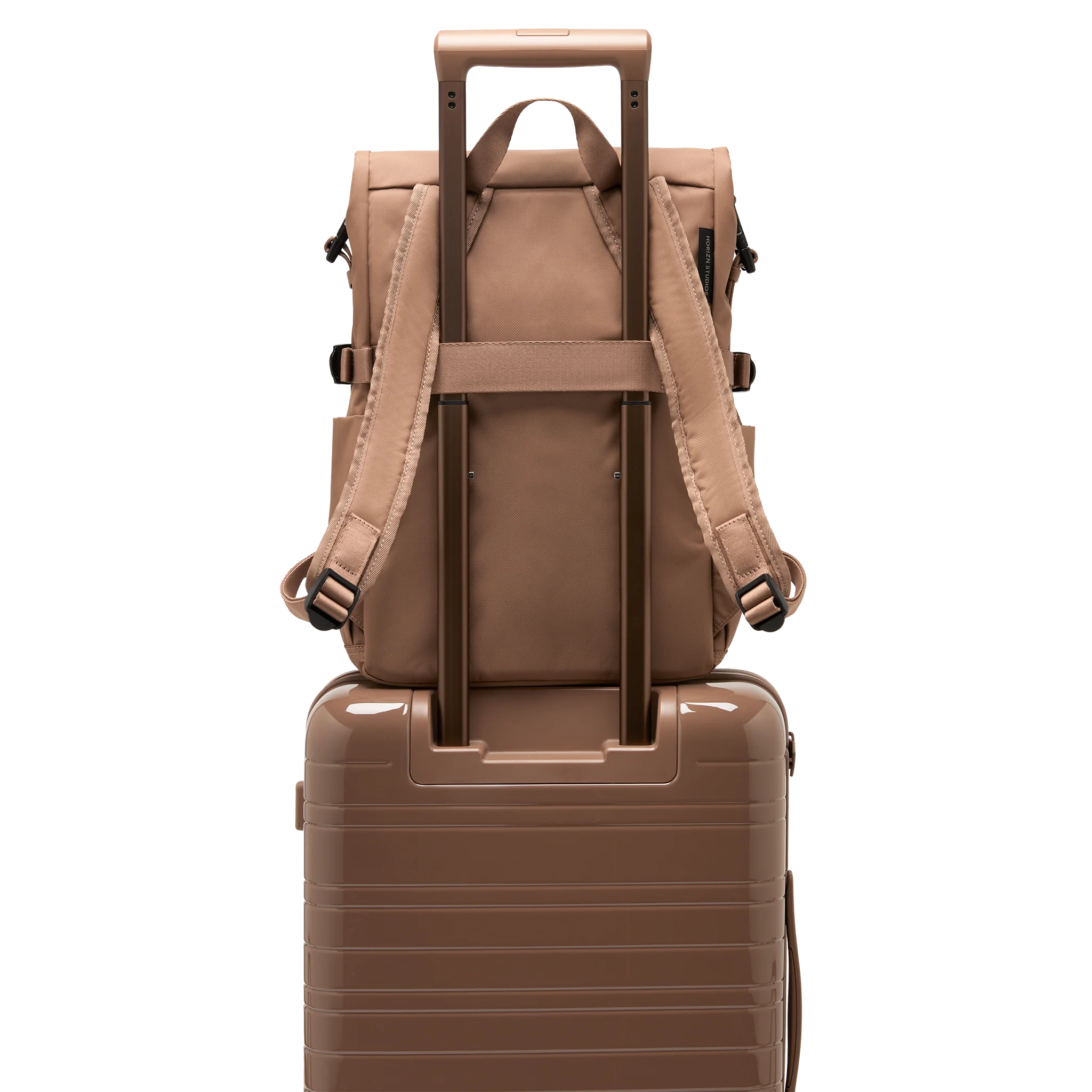 Shibuya Rolltop Backpack / Mocha / Recycled Nylon - Image 9
