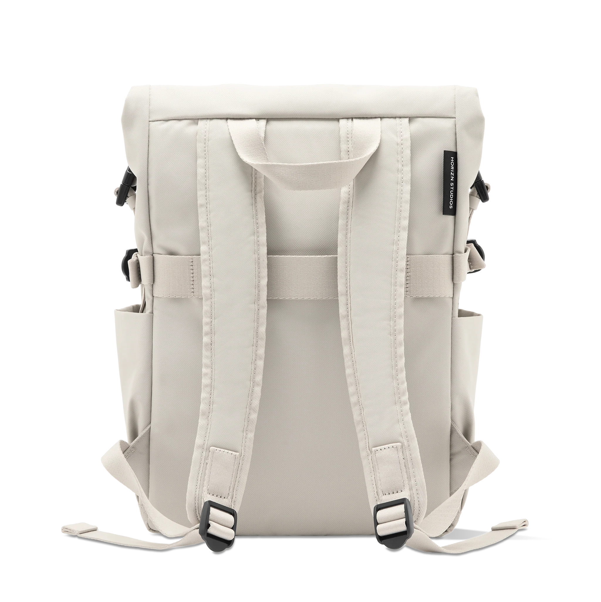 Shibuya Rolltop Backpack / Sand Grey / Recycled Nylon - Image 3