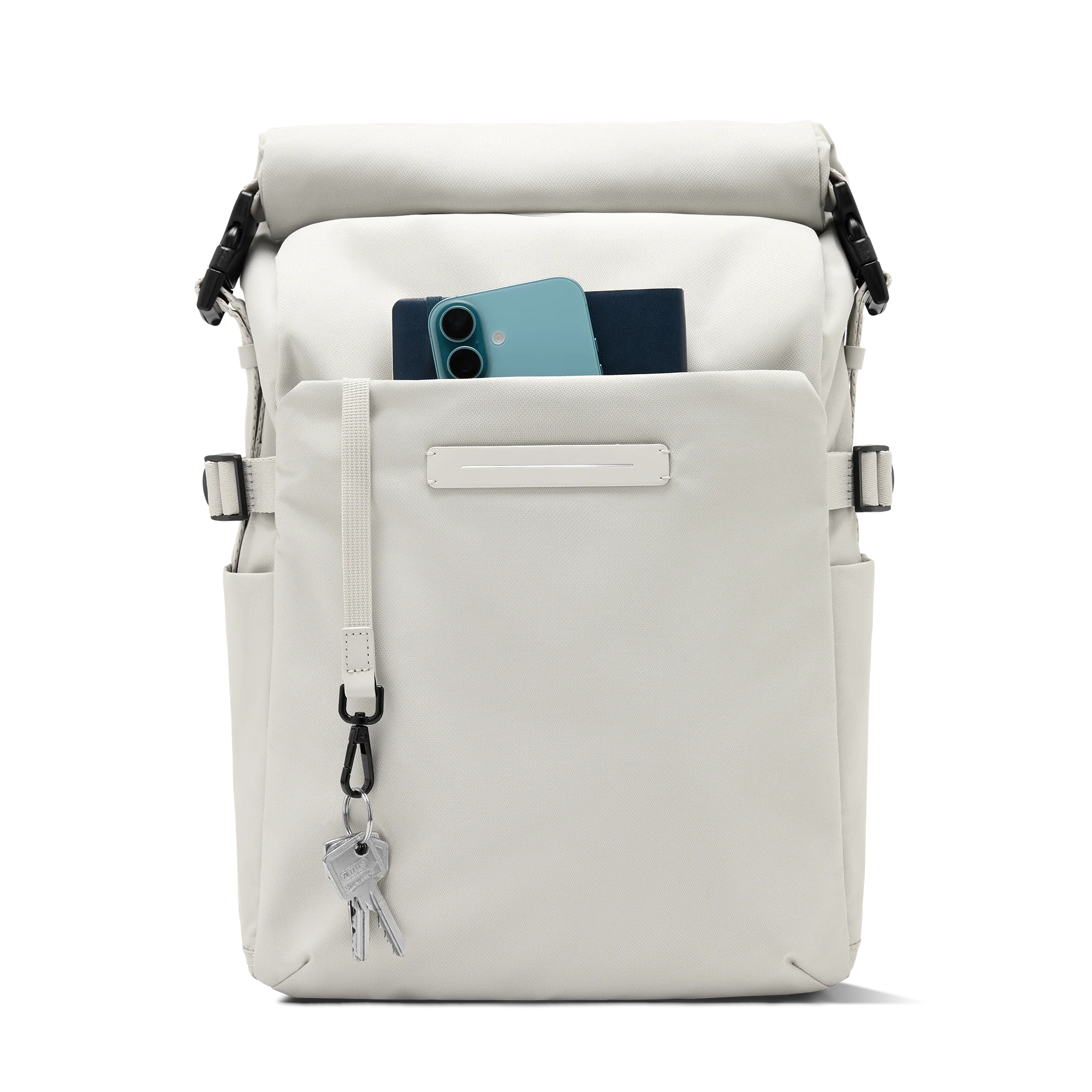 Shibuya Rolltop Backpack / Sand Grey / Recycled Nylon - Image 7