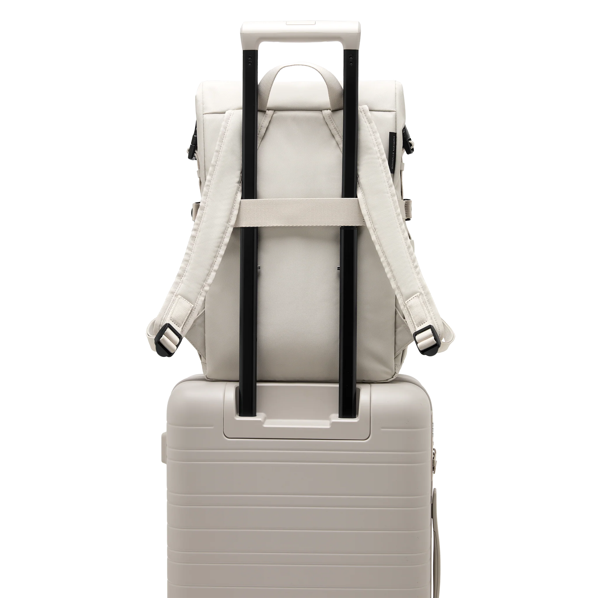 Shibuya Rolltop Backpack / Sand Grey / Recycled Nylon - Image 9