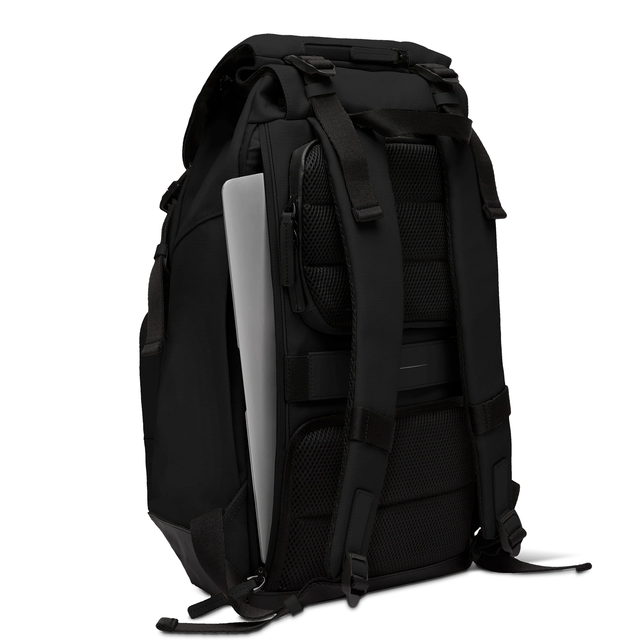 SoFo Backpack City / Black / Recycled Waxed Canvas - Image 5