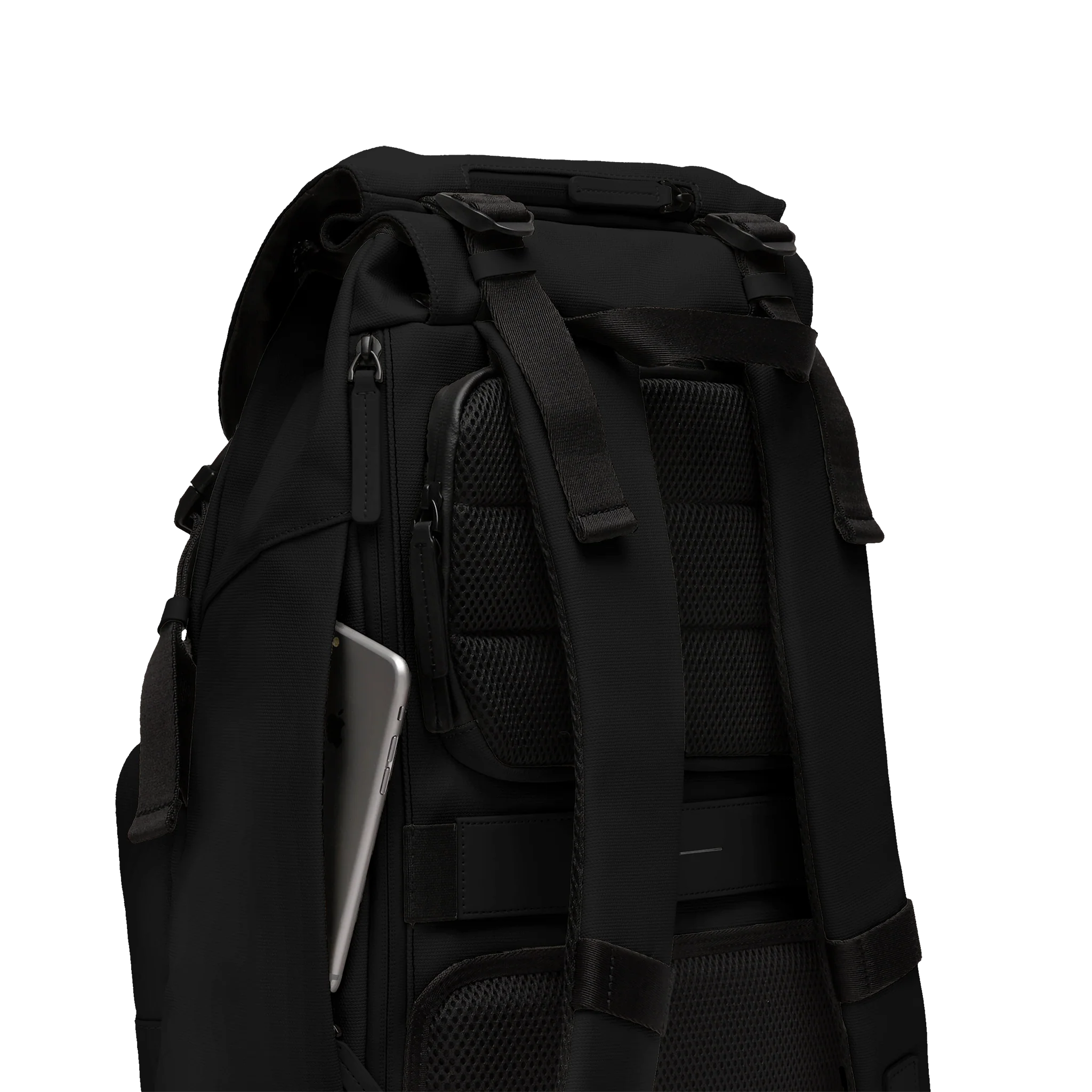 SoFo Backpack City / Black / Recycled Waxed Canvas - Image 6