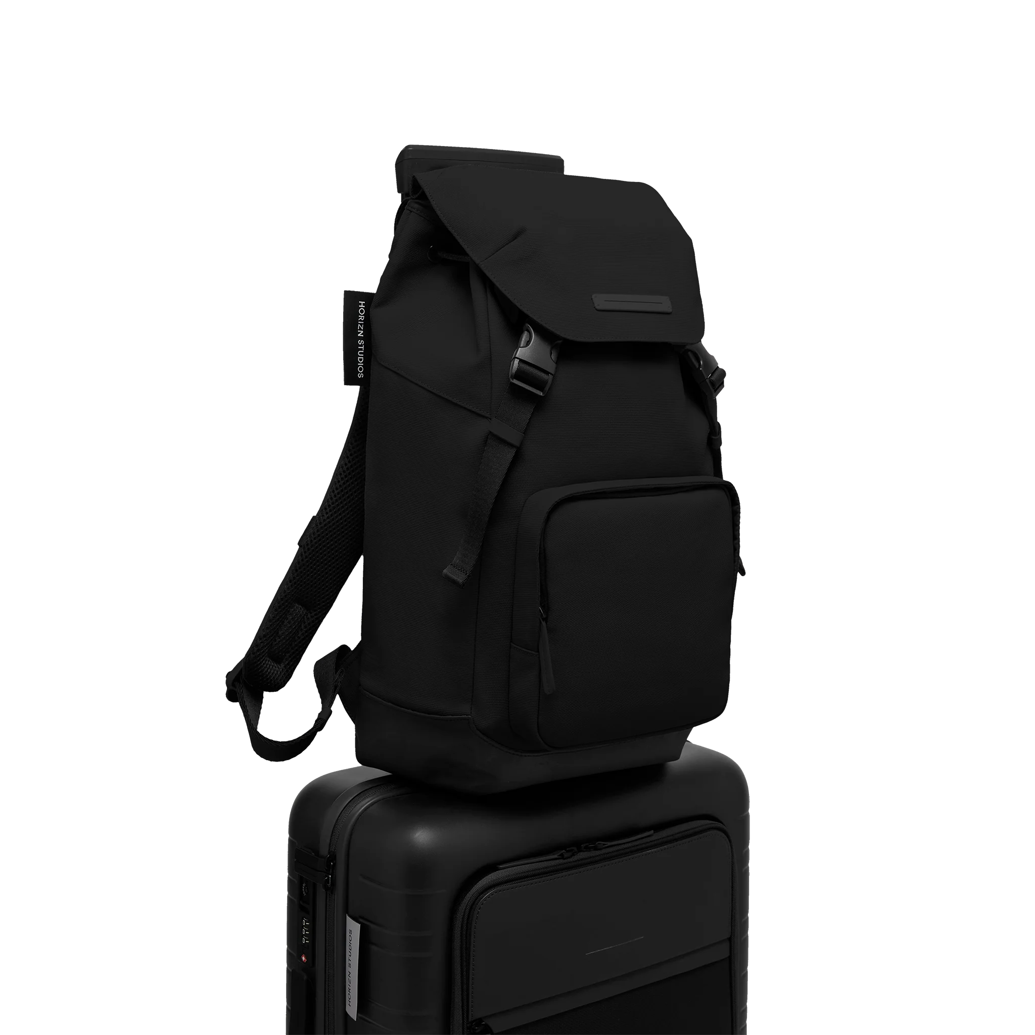 SoFo Backpack City / Black / Recycled Waxed Canvas - Image 9