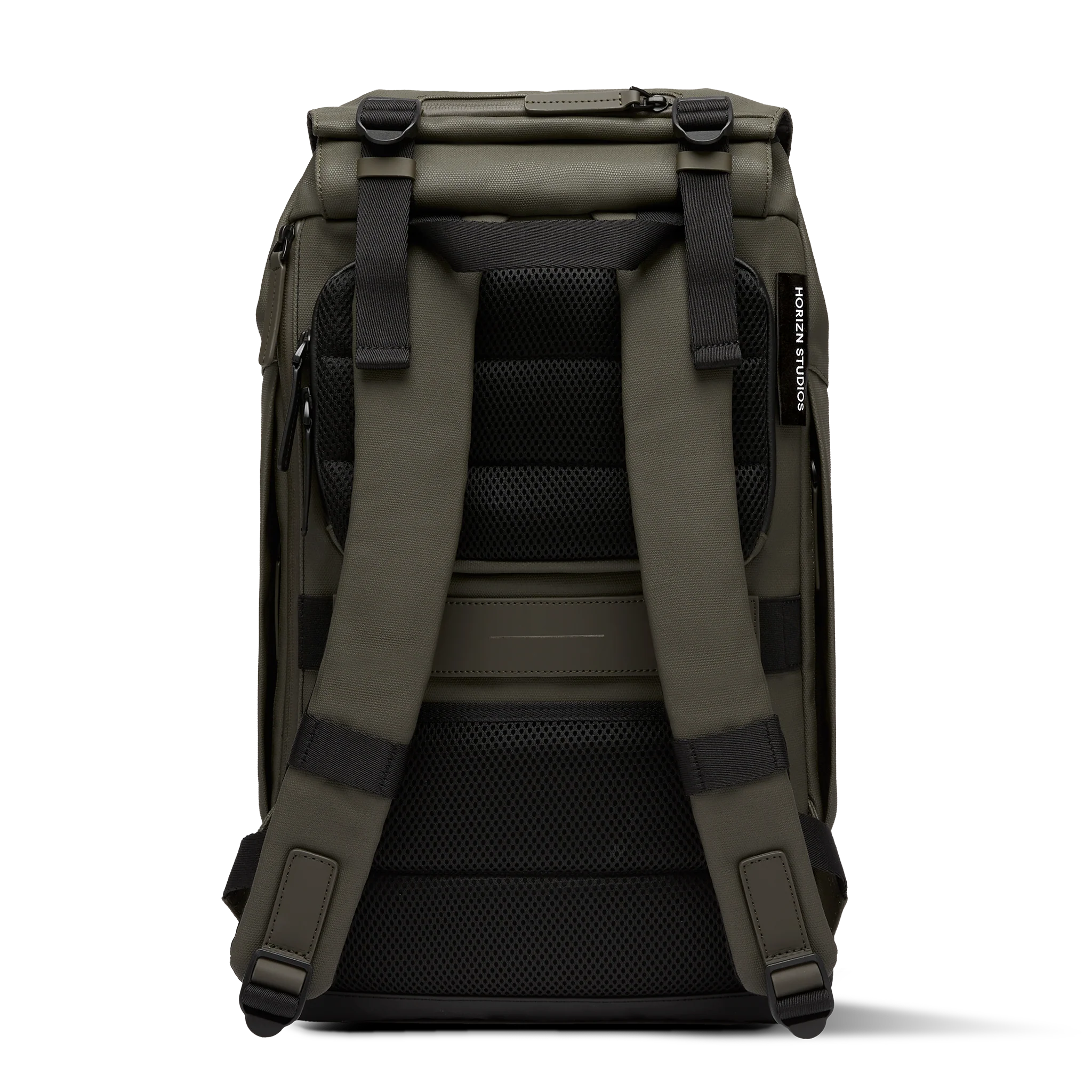 SoFo Backpack City / Dark Olive / Recycled Waxed Canvas - Image 3