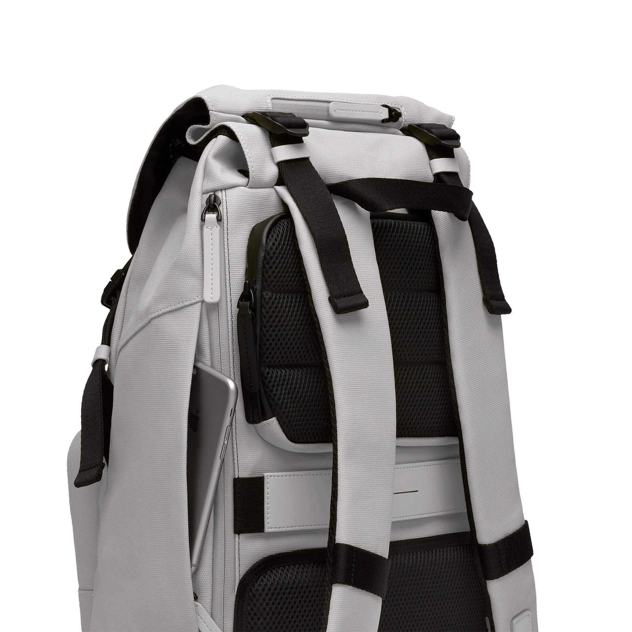 SoFo Backpack City / Light Quartz Grey / Recycled Waxed Canvas - Image 6