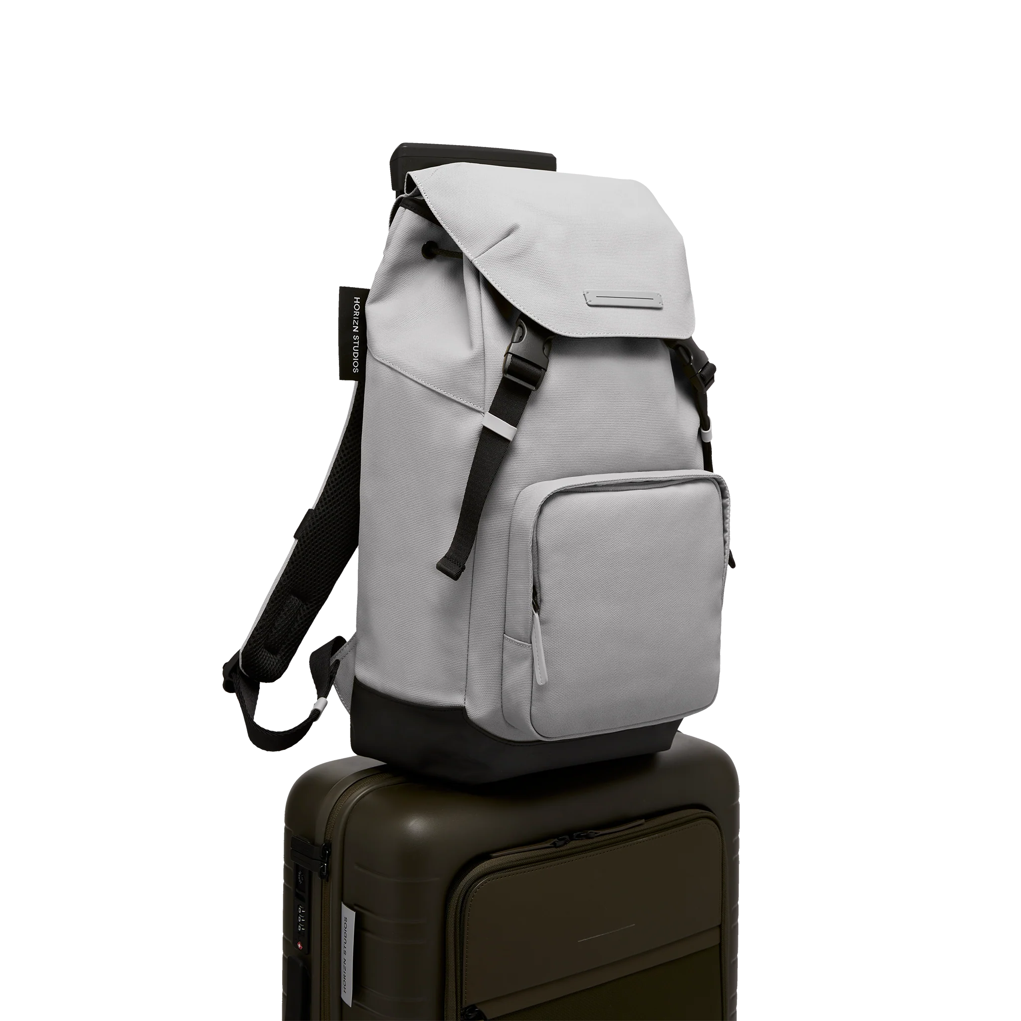 SoFo Backpack City / Light Quartz Grey / Recycled Waxed Canvas - Image 9