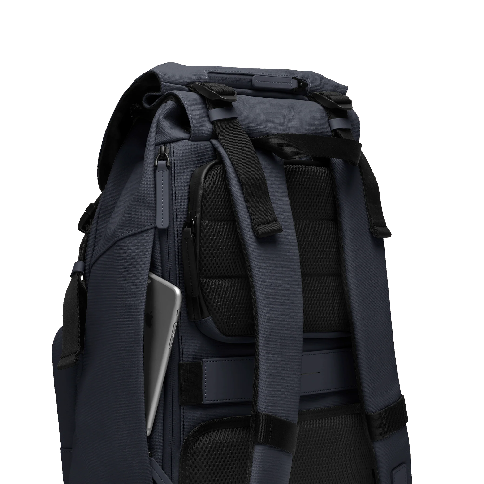 SoFo Backpack City / Night Blue / Recycled Waxed Canvas - Image 6