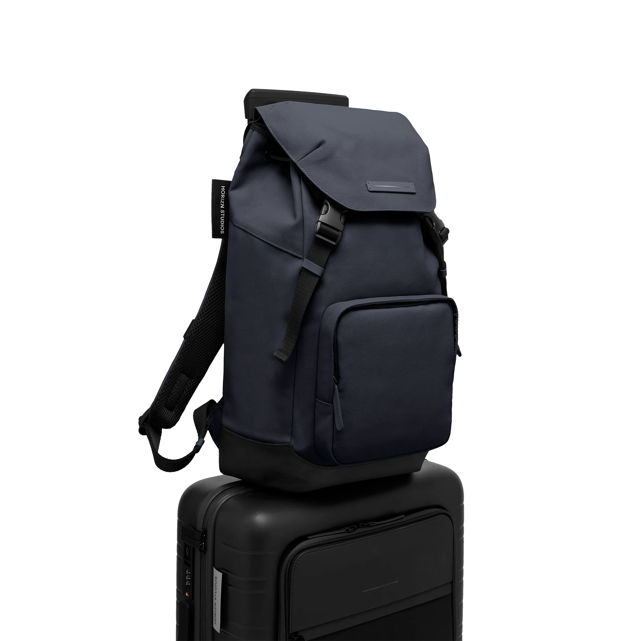 SoFo Backpack City / Night Blue / Recycled Waxed Canvas - Image 9
