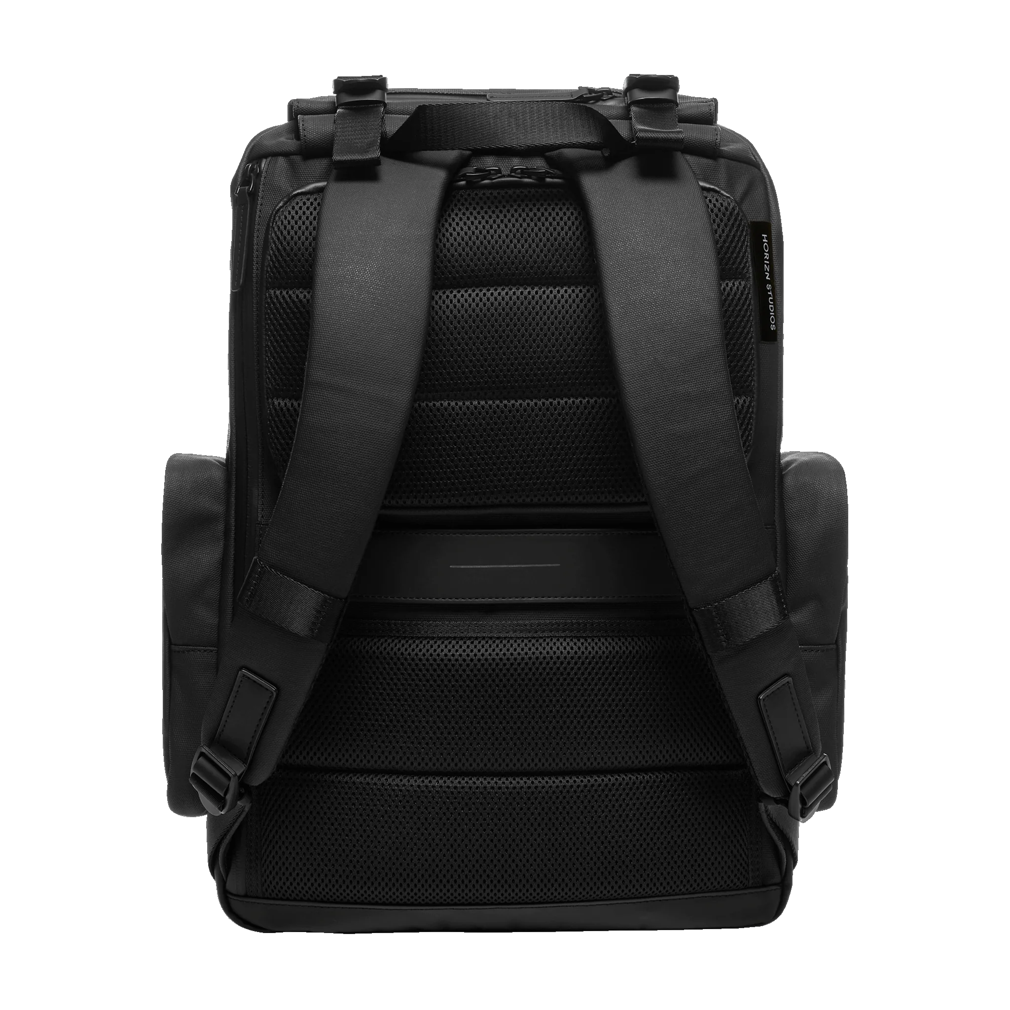 SoFo Backpack Commute / Black / Recycled Waxed Canvas - Image 3