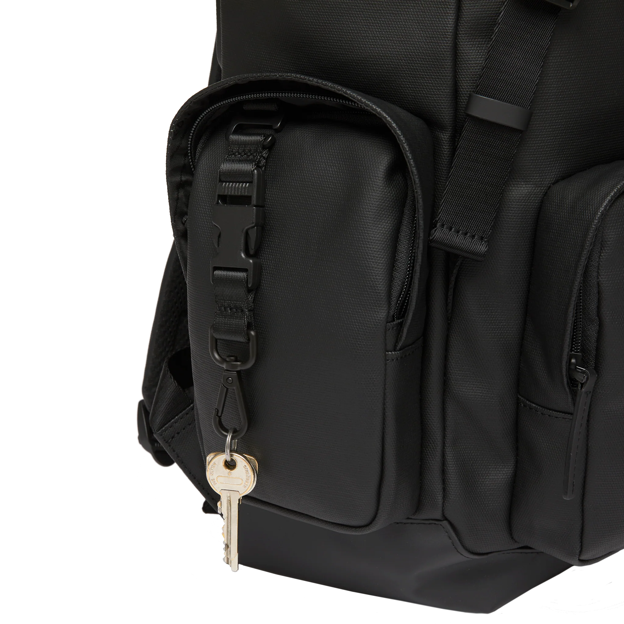 SoFo Backpack Commute / Black / Recycled Waxed Canvas - Image 5