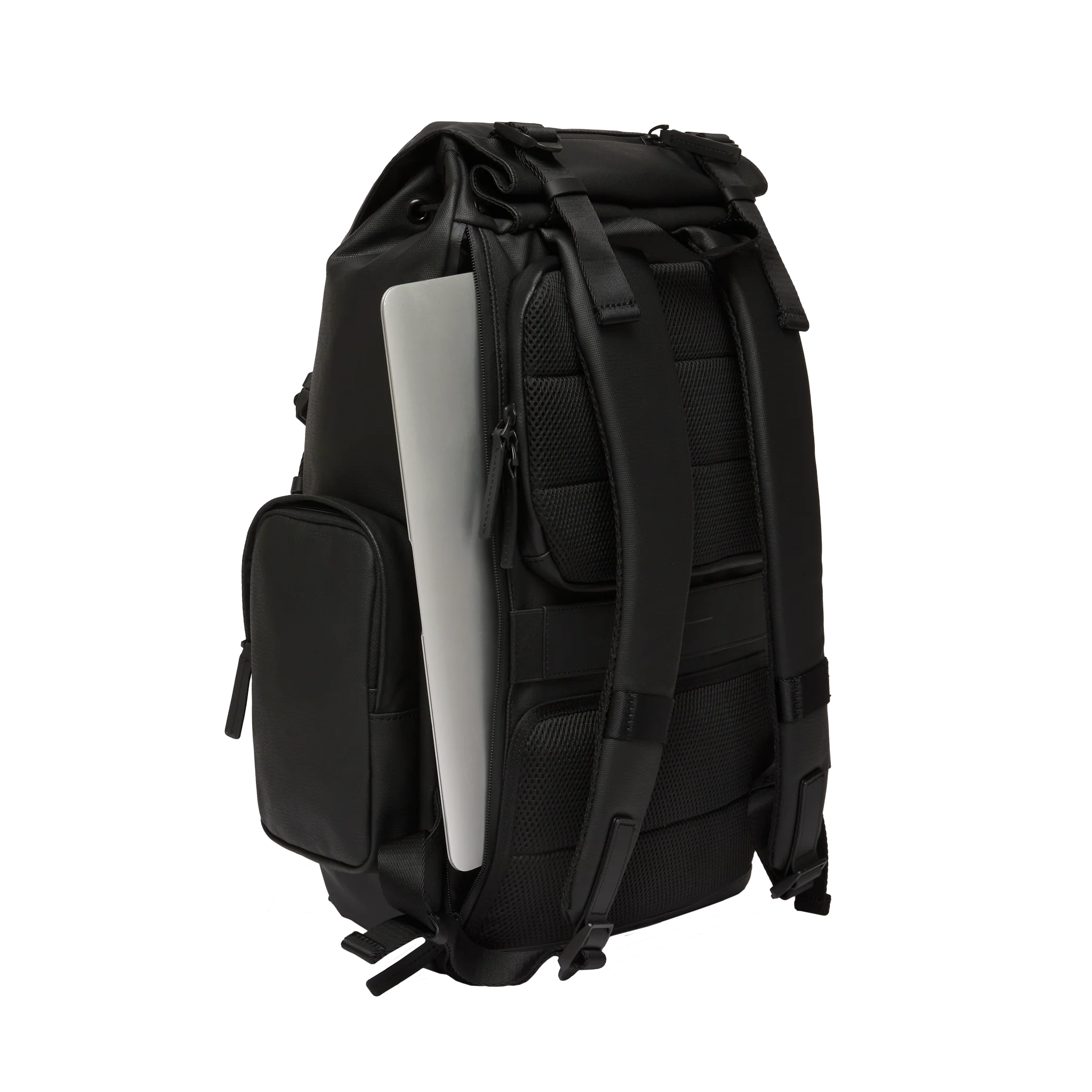 SoFo Backpack Commute / Black / Recycled Waxed Canvas - Image 7
