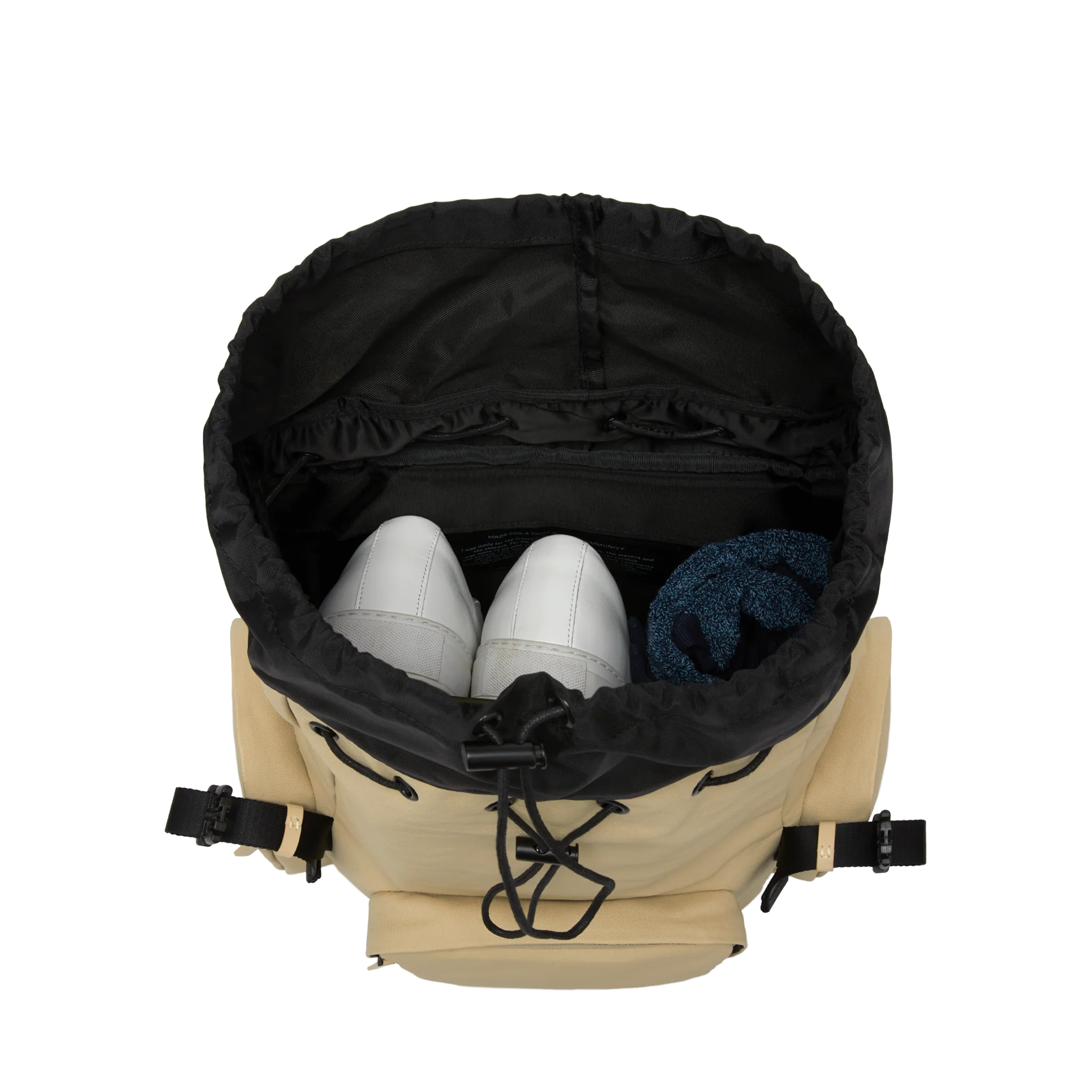 SoFo Backpack Commute / Sand / Recycled Waxed Canvas - Image 7