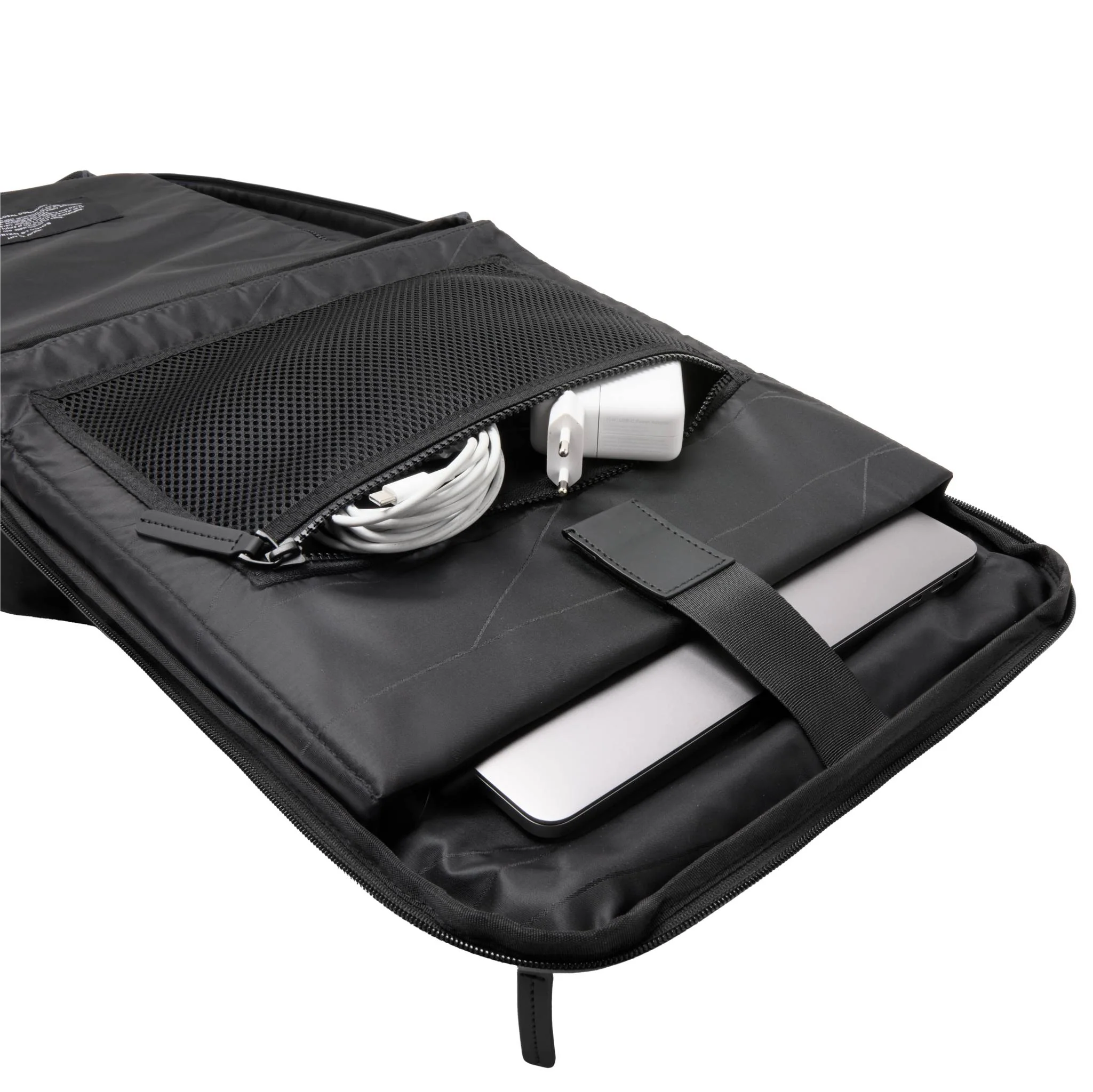 SoFo Backpack Travel / Black / Waxed Canvas - Image 8
