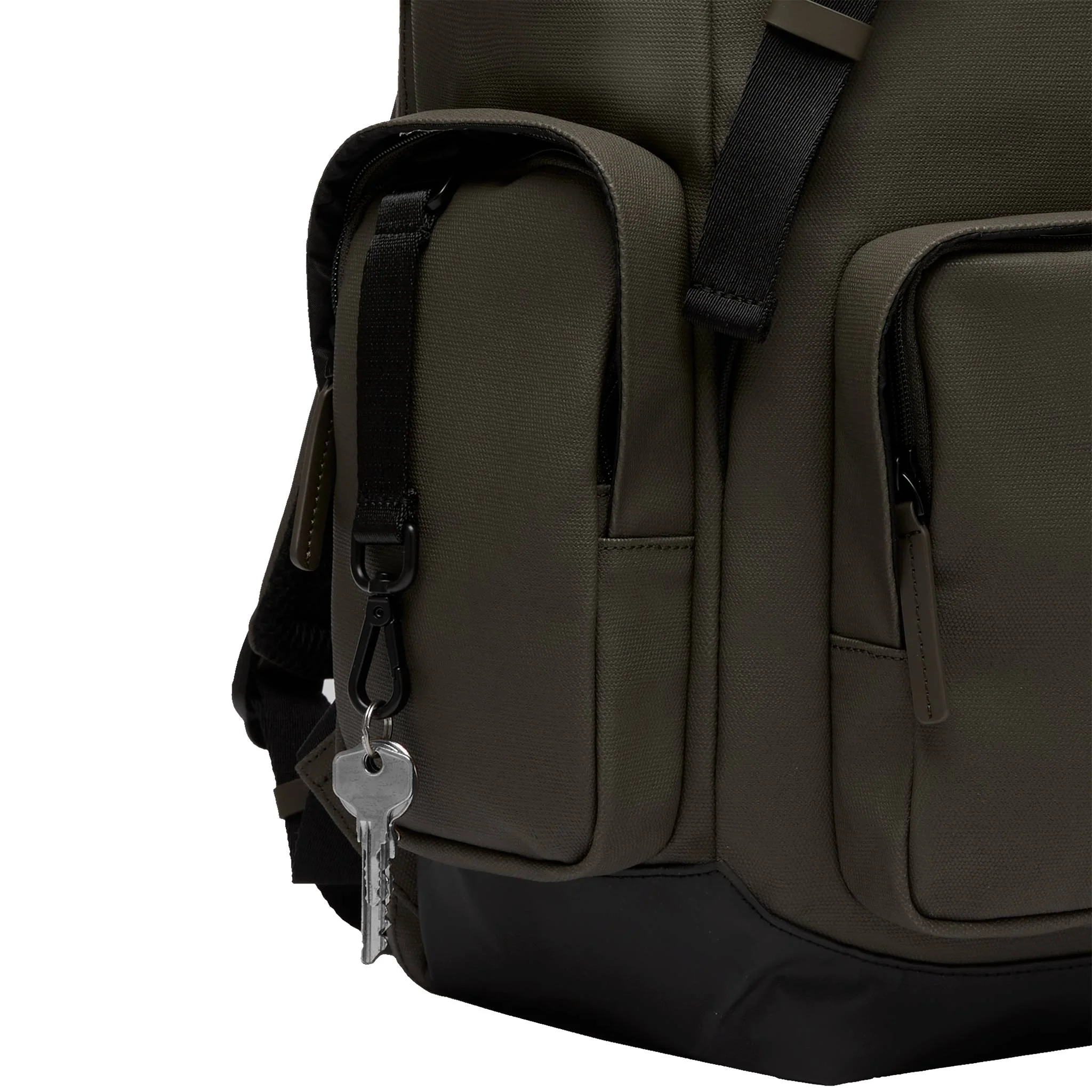 SoFo Backpack Travel / Dark Olive / Waxed Canvas - Image 6