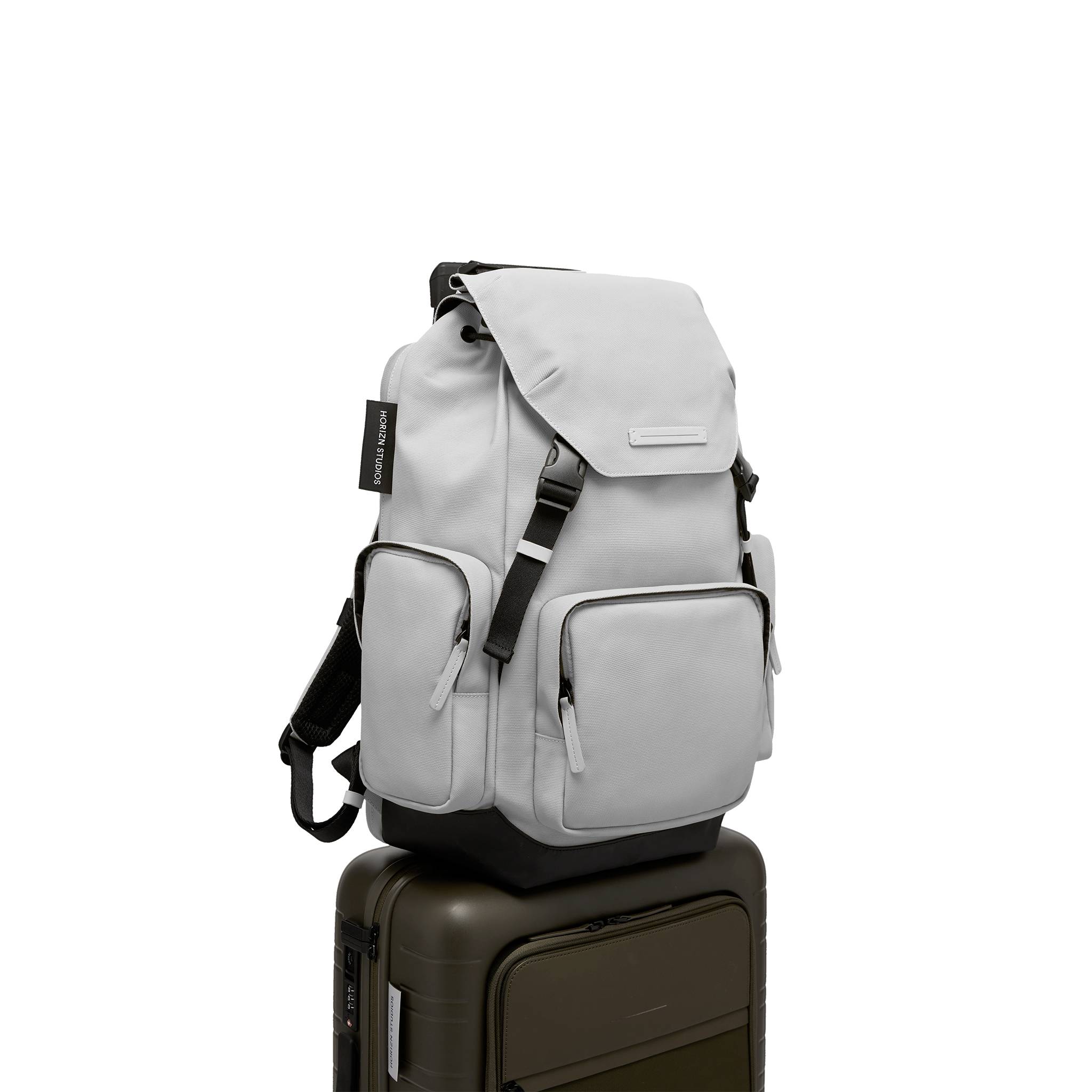 SoFo Backpack Travel / Light Quartz Grey / Recycled Waxed Canvas - Image 10