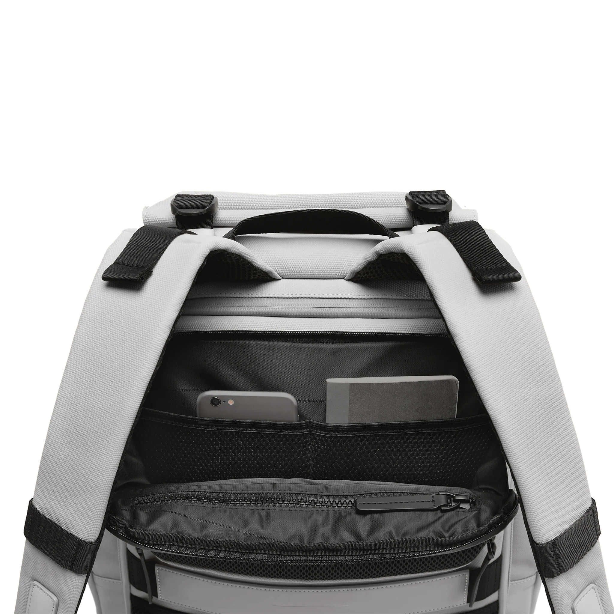 SoFo Backpack Travel / Light Quartz Grey / Recycled Waxed Canvas - Image 4