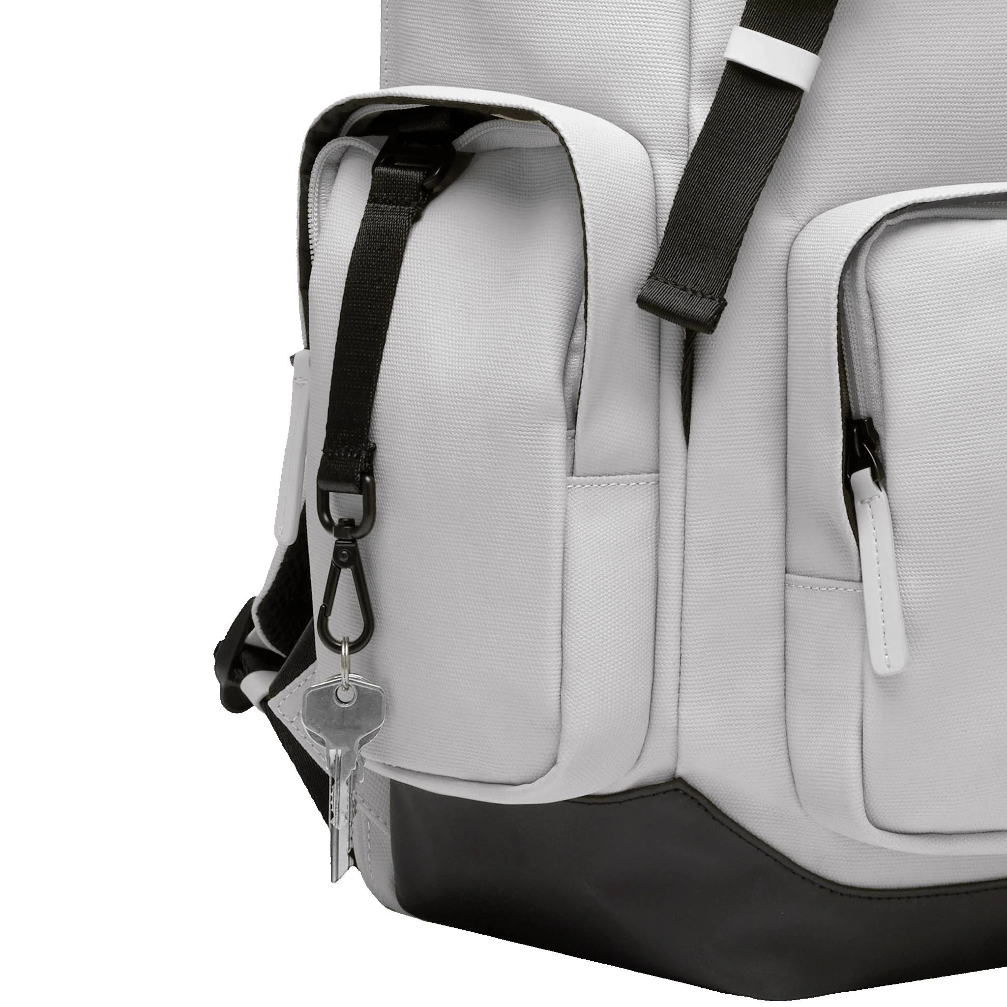 SoFo Backpack Travel / Light Quartz Grey / Recycled Waxed Canvas - Image 6
