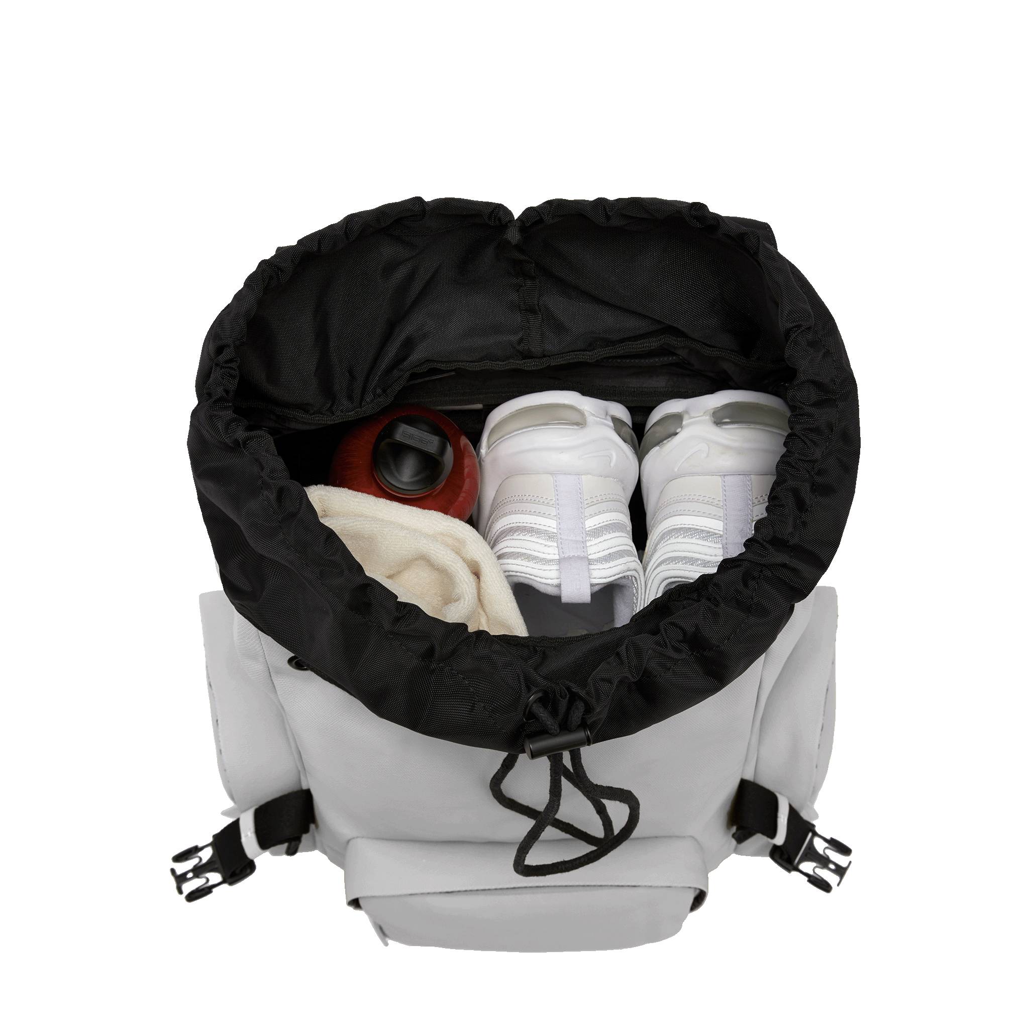 SoFo Backpack Travel / Light Quartz Grey / Recycled Waxed Canvas - Image 7