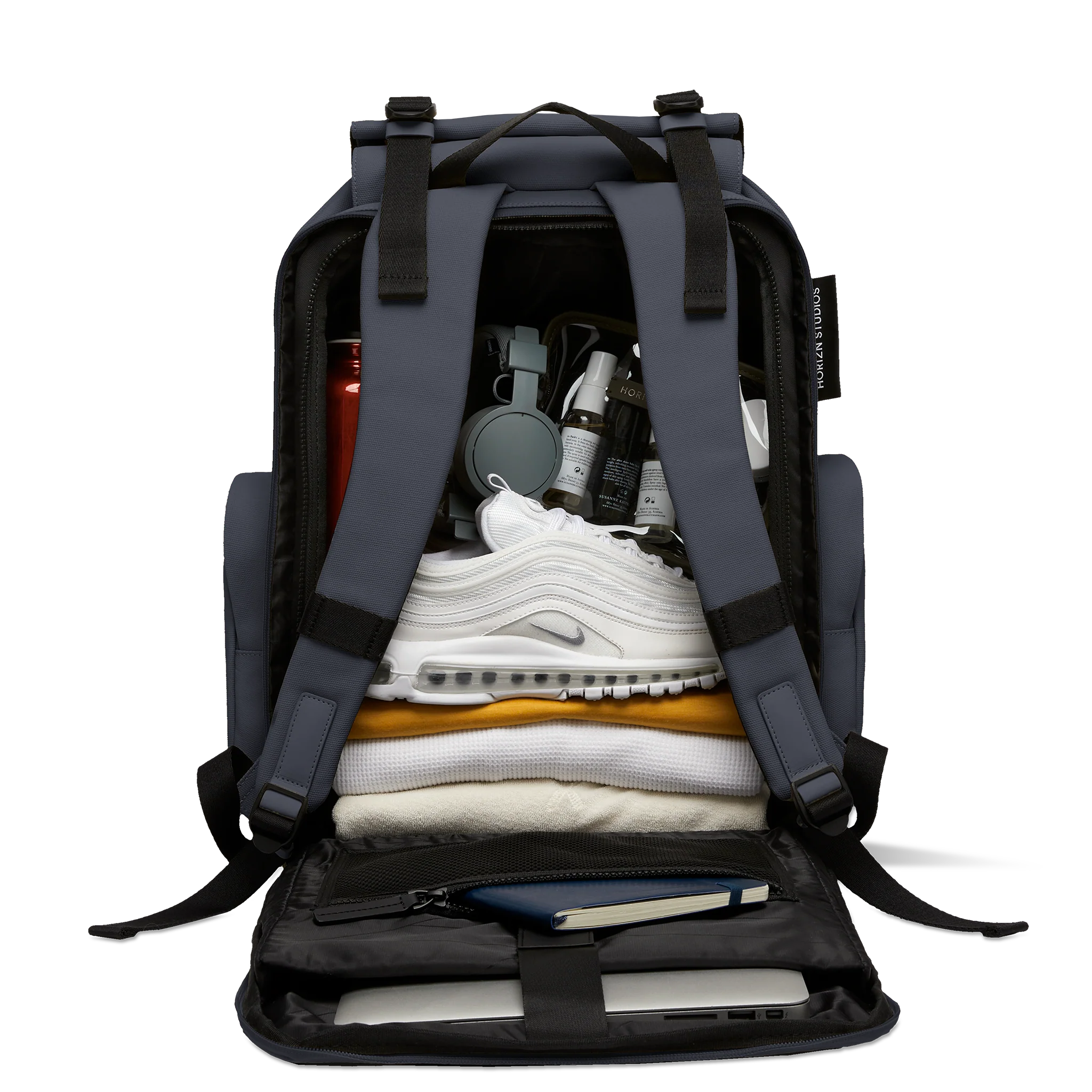 SoFo Backpack Travel / Night Blue / Waxed Canvas - Image 5