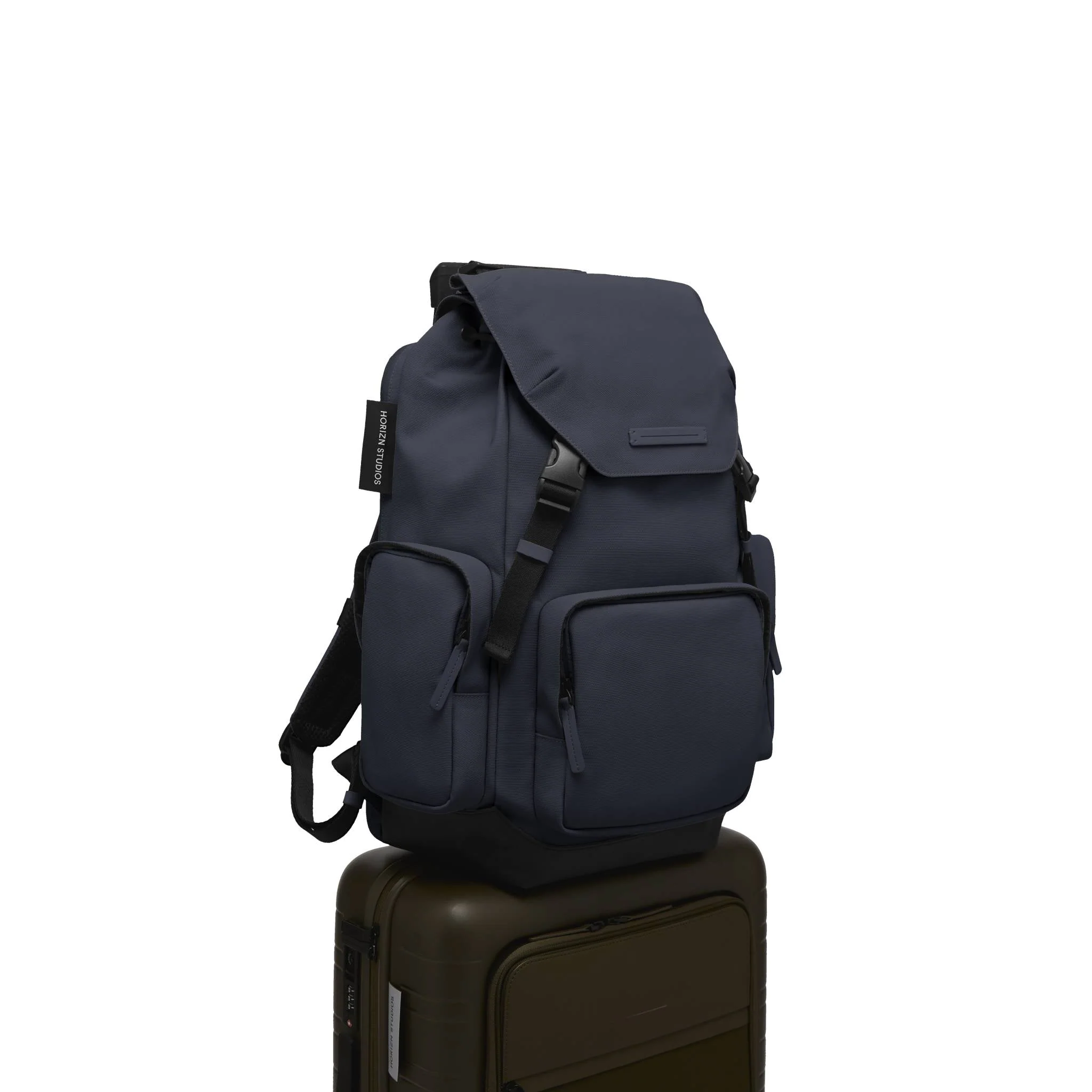 SoFo Backpack Travel / Night Blue / Waxed Canvas - Image 9