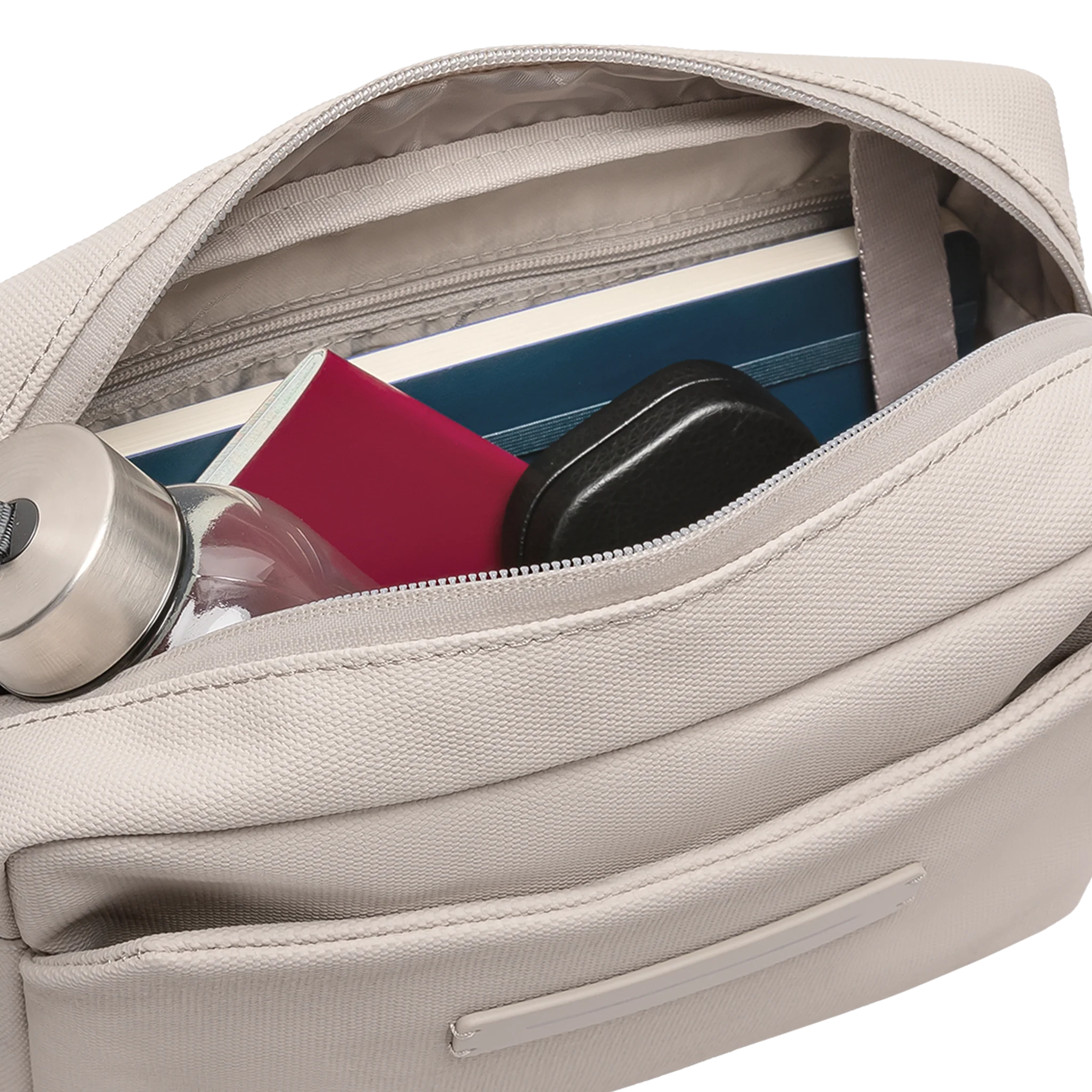 SoFo Box Bag / Sand Grey / Waxed Canvas - Image 6
