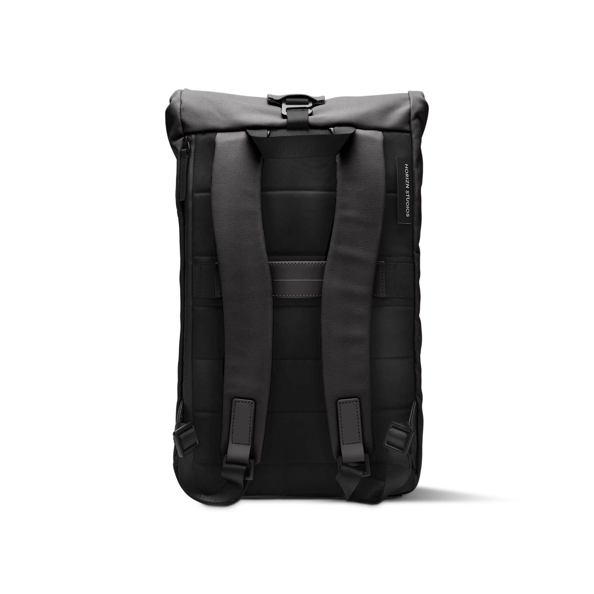 SoFo Rolltop Backpack / All Black / Recycled Cotton Canvas - Image 3