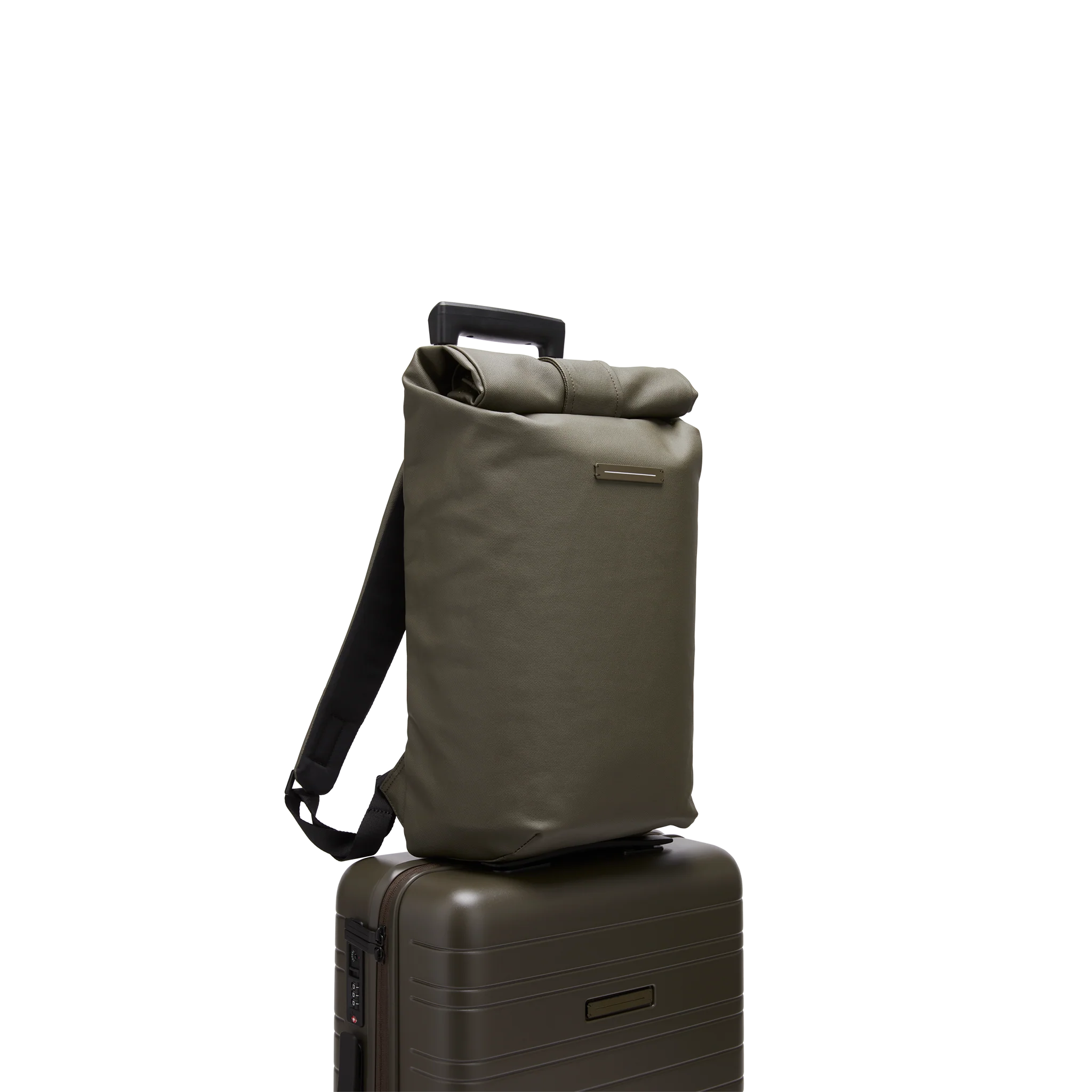SoFo Rolltop Backpack / Dark Olive / Waxed Canvas - Image 7
