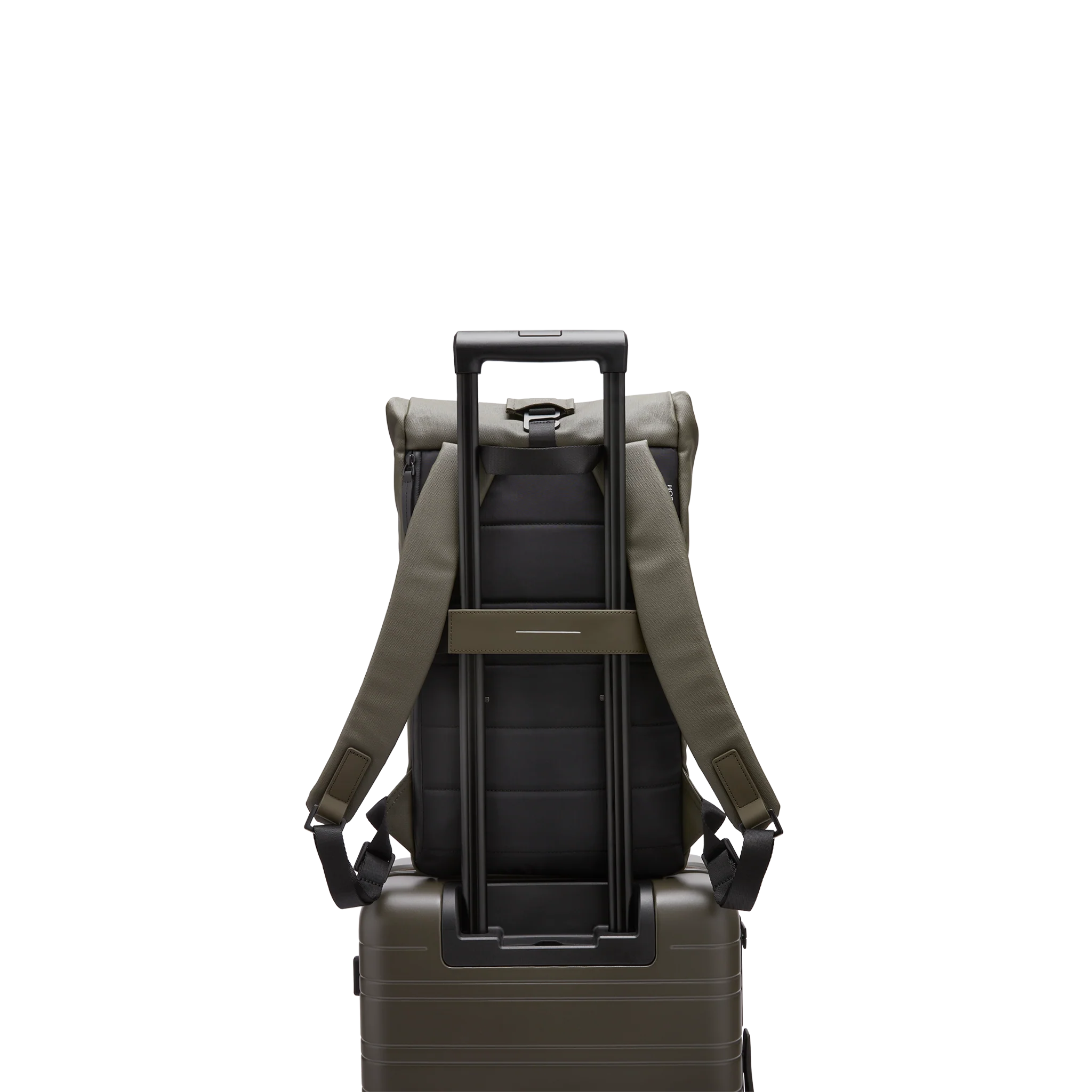 SoFo Rolltop Backpack / Dark Olive / Waxed Canvas - Image 8