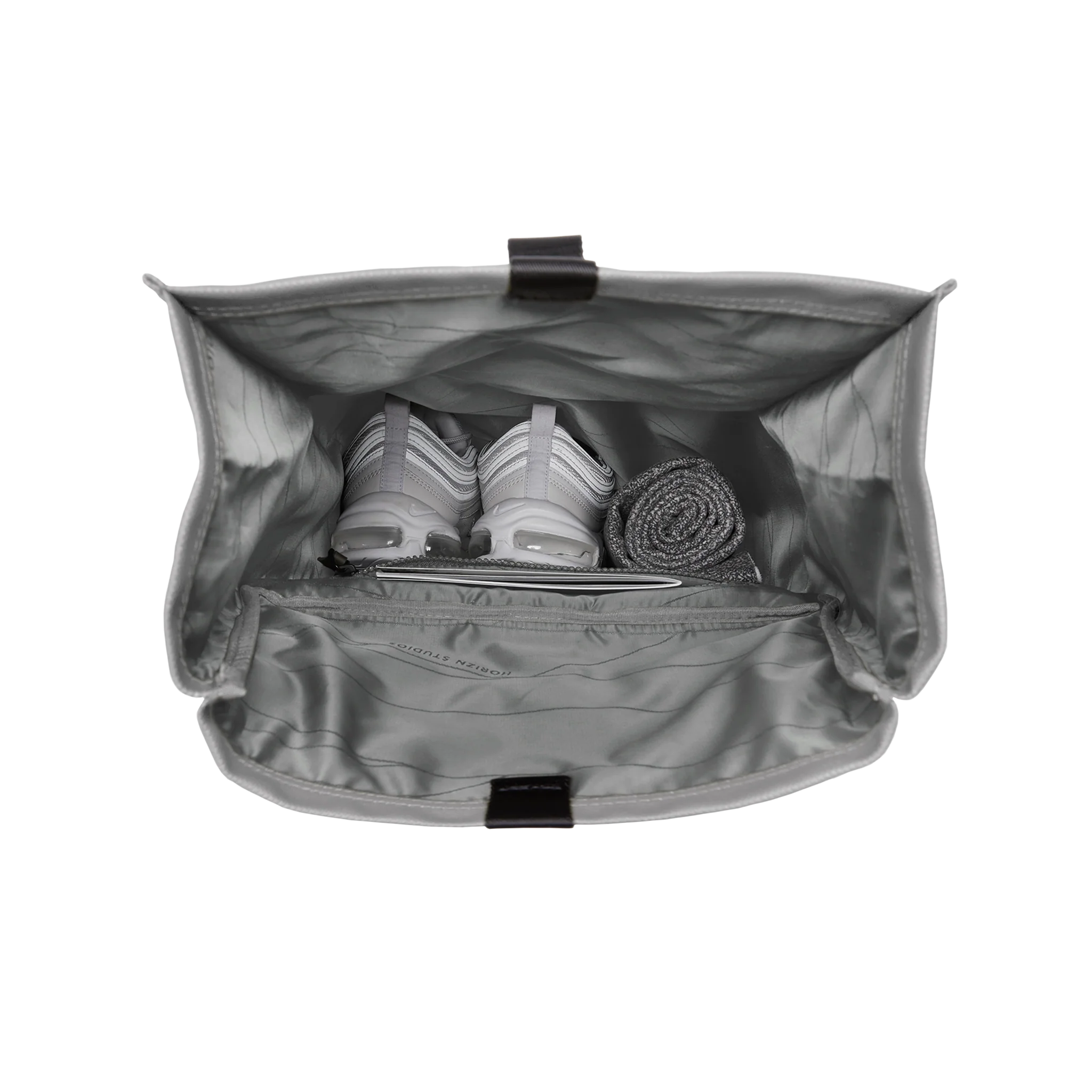SoFo Rolltop Backpack / Light Quartz Grey / Recycled Cotton Canvas - Image 6