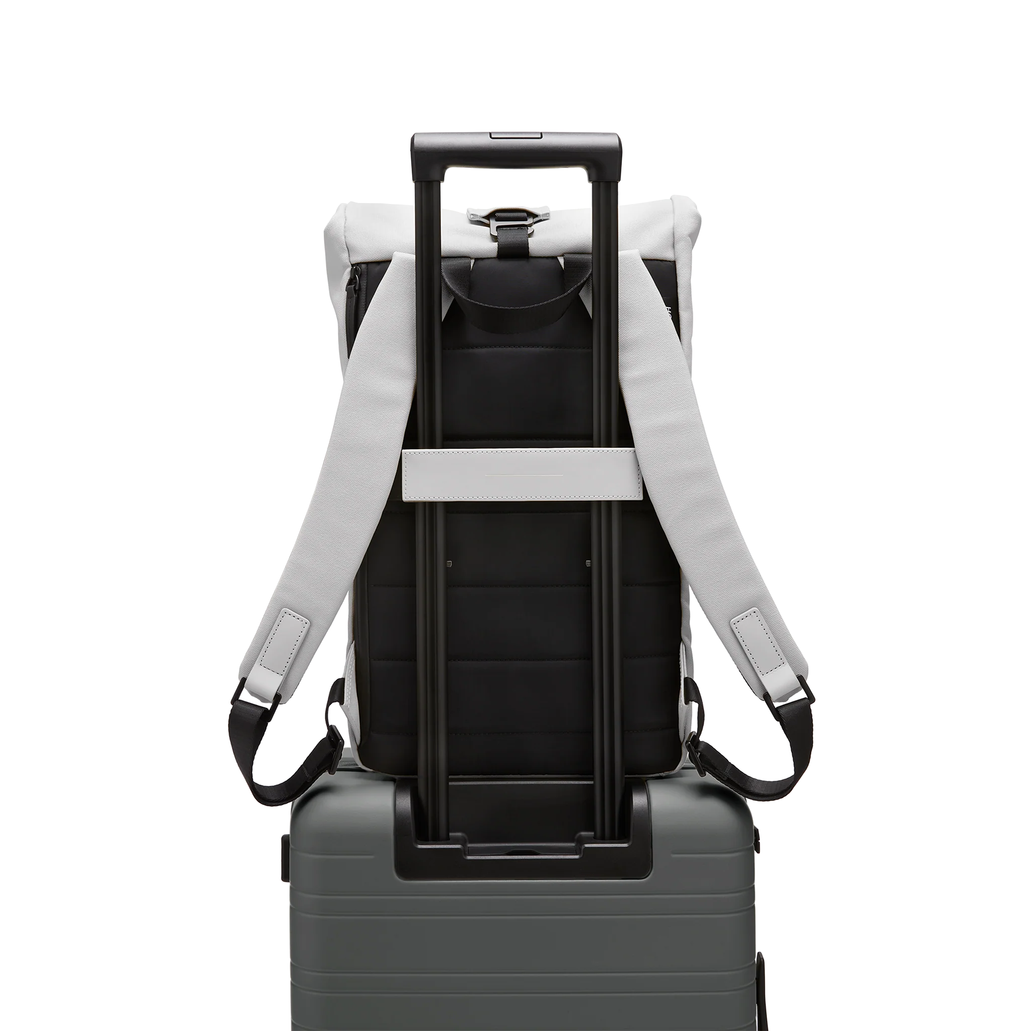 SoFo Rolltop Backpack / Light Quartz Grey / Recycled Cotton Canvas - Image 9