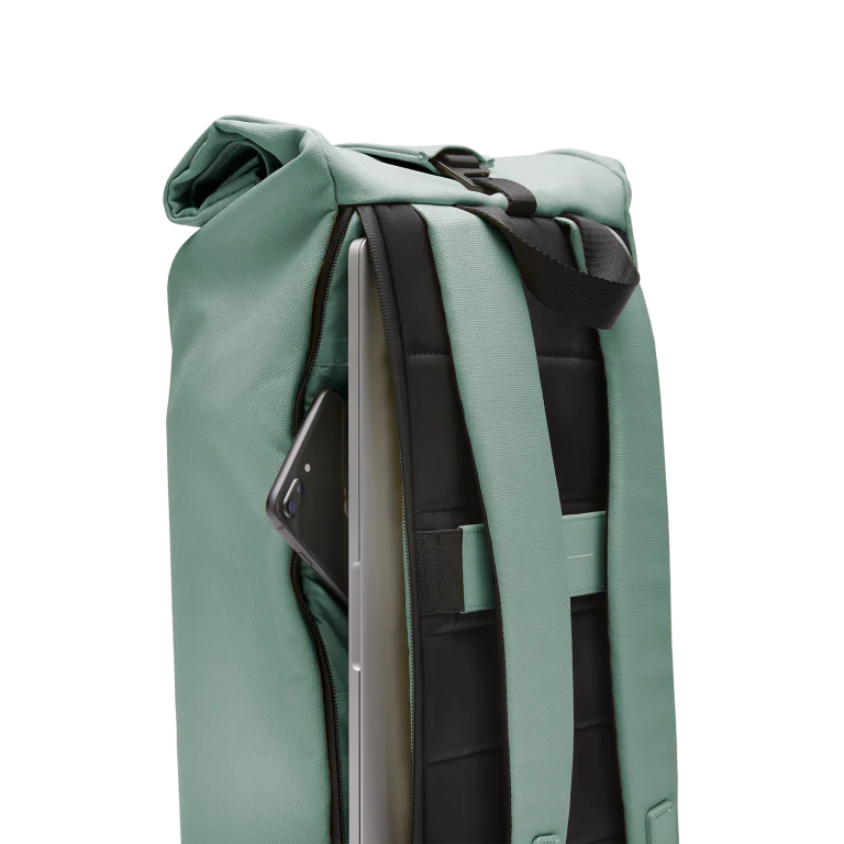 SoFo Rolltop Backpack / Marine Green / Recycled Cotton Canvas - Image 4