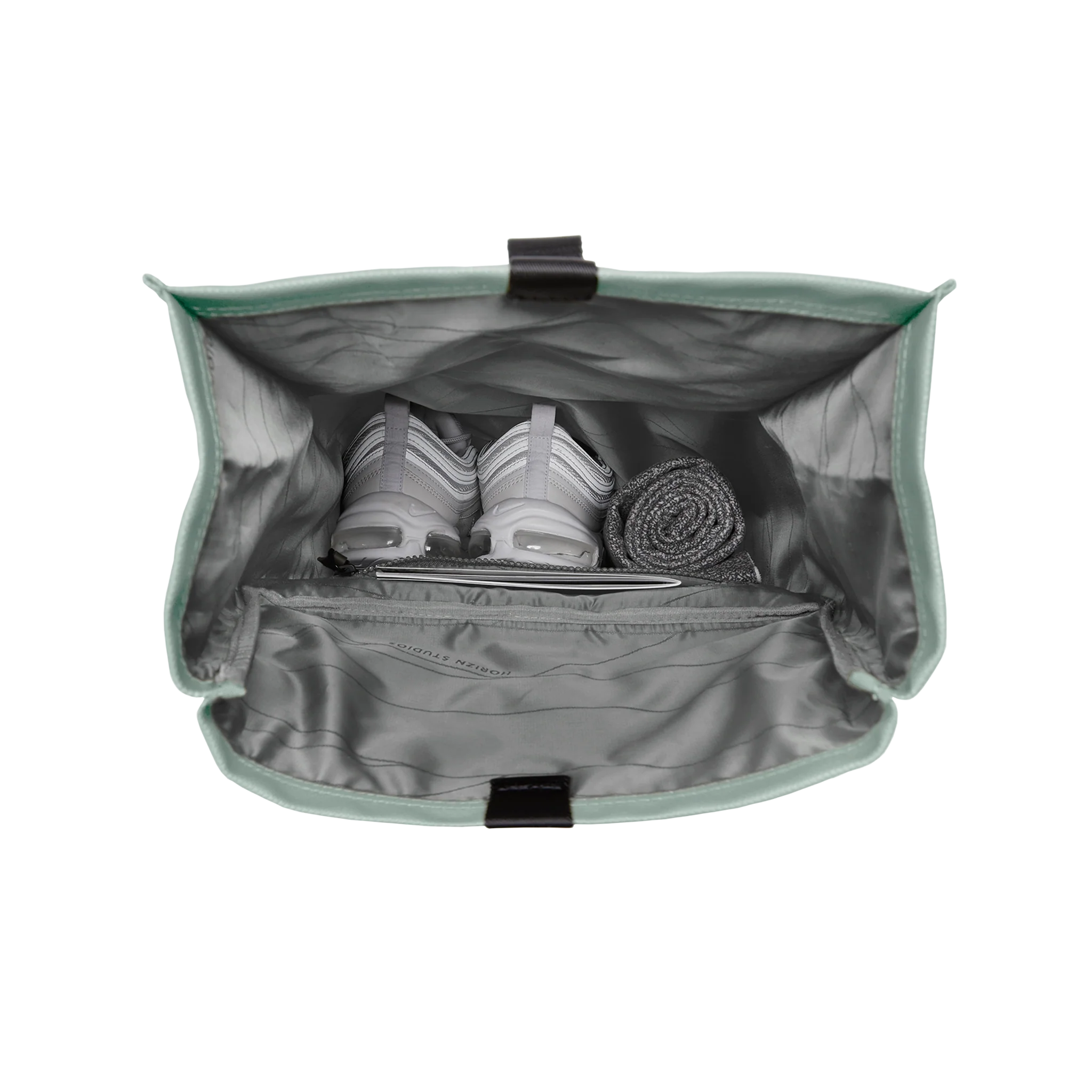 SoFo Rolltop Backpack / Marine Green / Recycled Cotton Canvas - Image 5