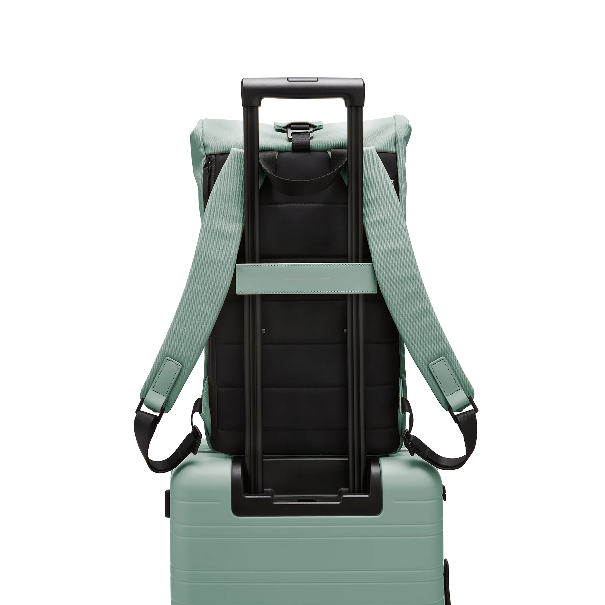 SoFo Rolltop Backpack / Marine Green / Recycled Cotton Canvas - Image 8