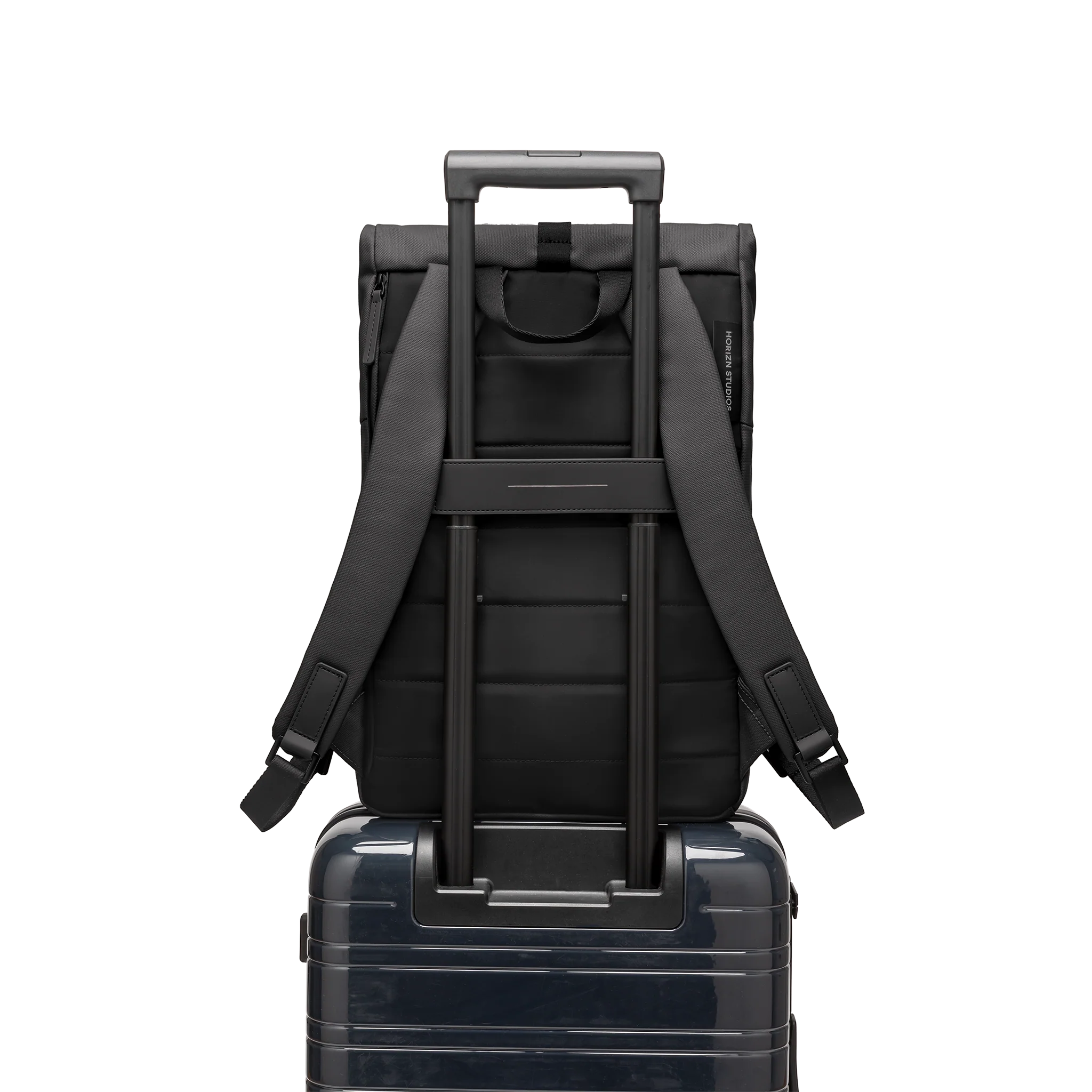 SoFo Rolltop Backpack X / All Black / Waxed Canvas - Image 11