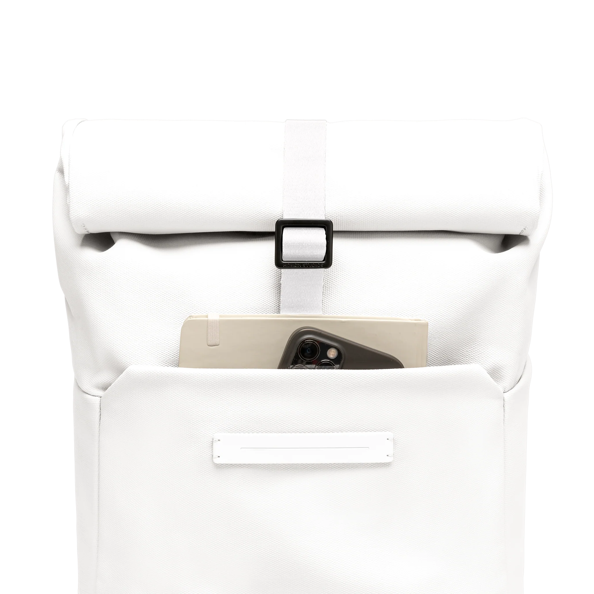 SoFo Rolltop Backpack X / All White / Waxed Canvas - Image 4