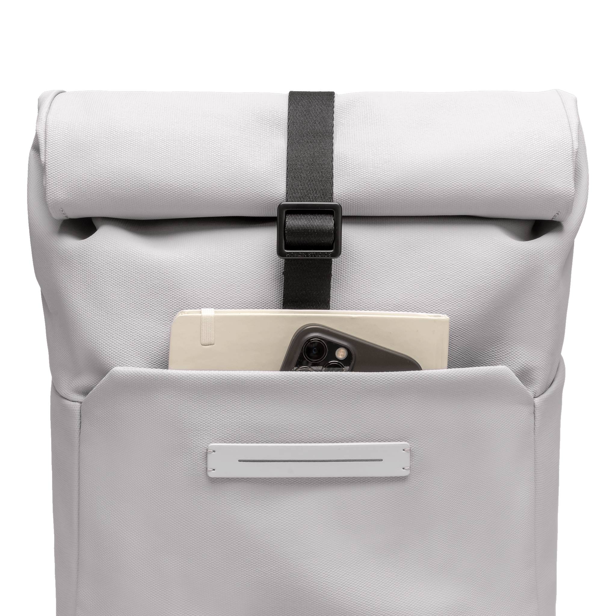 SoFo Rolltop Backpack X / Light Quartz Grey / Waxed Canvas - Image 5