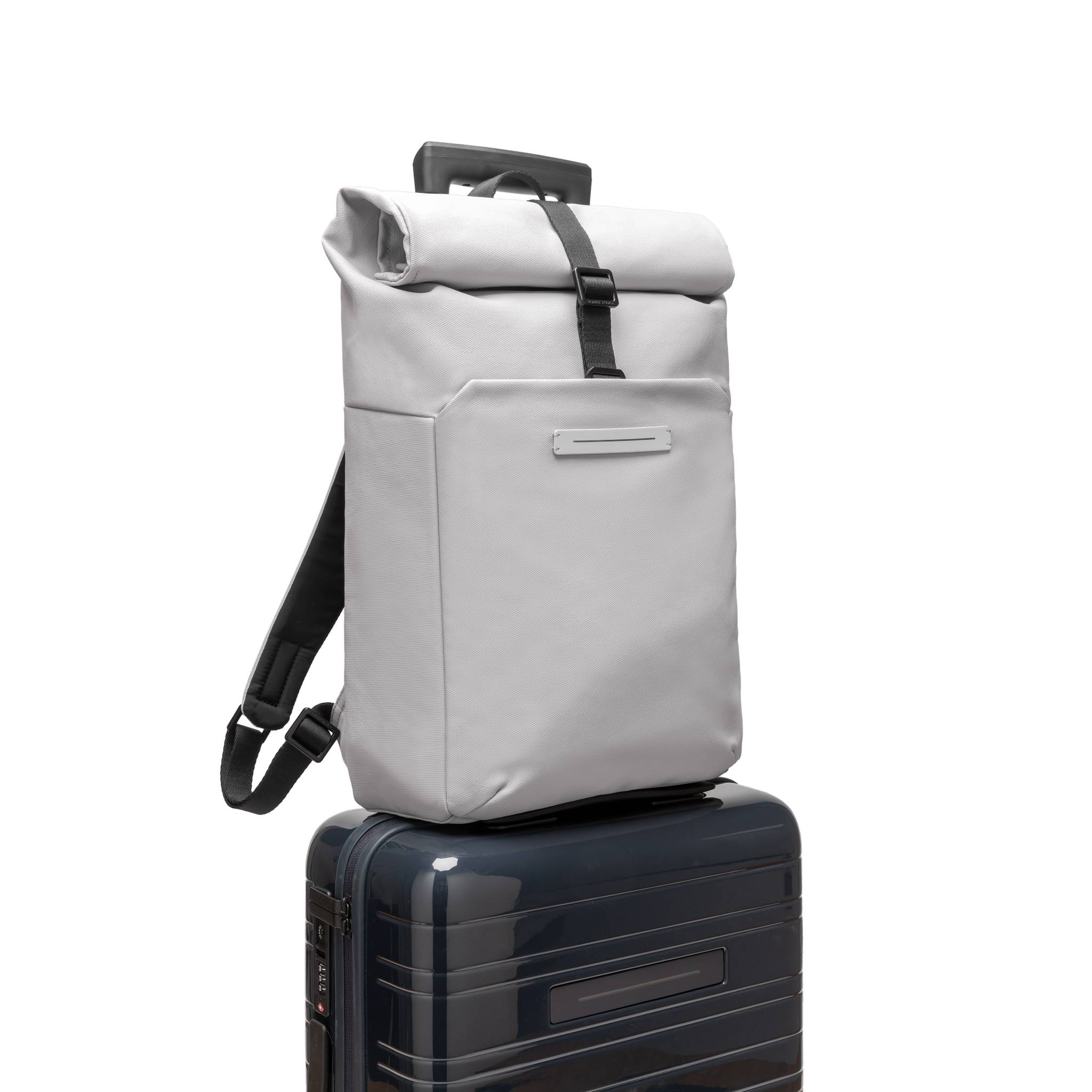 SoFo Rolltop Backpack X / Light Quartz Grey / Waxed Canvas - Image 9